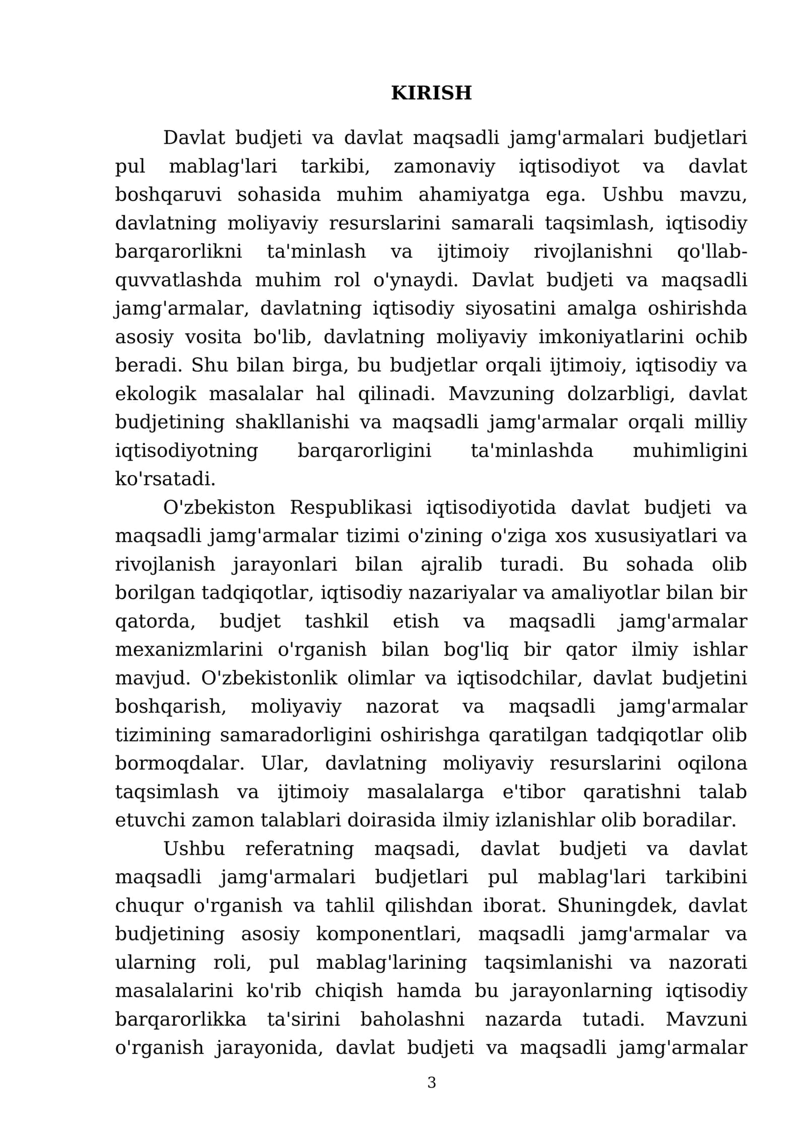 Davlat budjeti va davlat maqsadli jamg'armalari budjetlari pul mablag'lari tarkibi 3