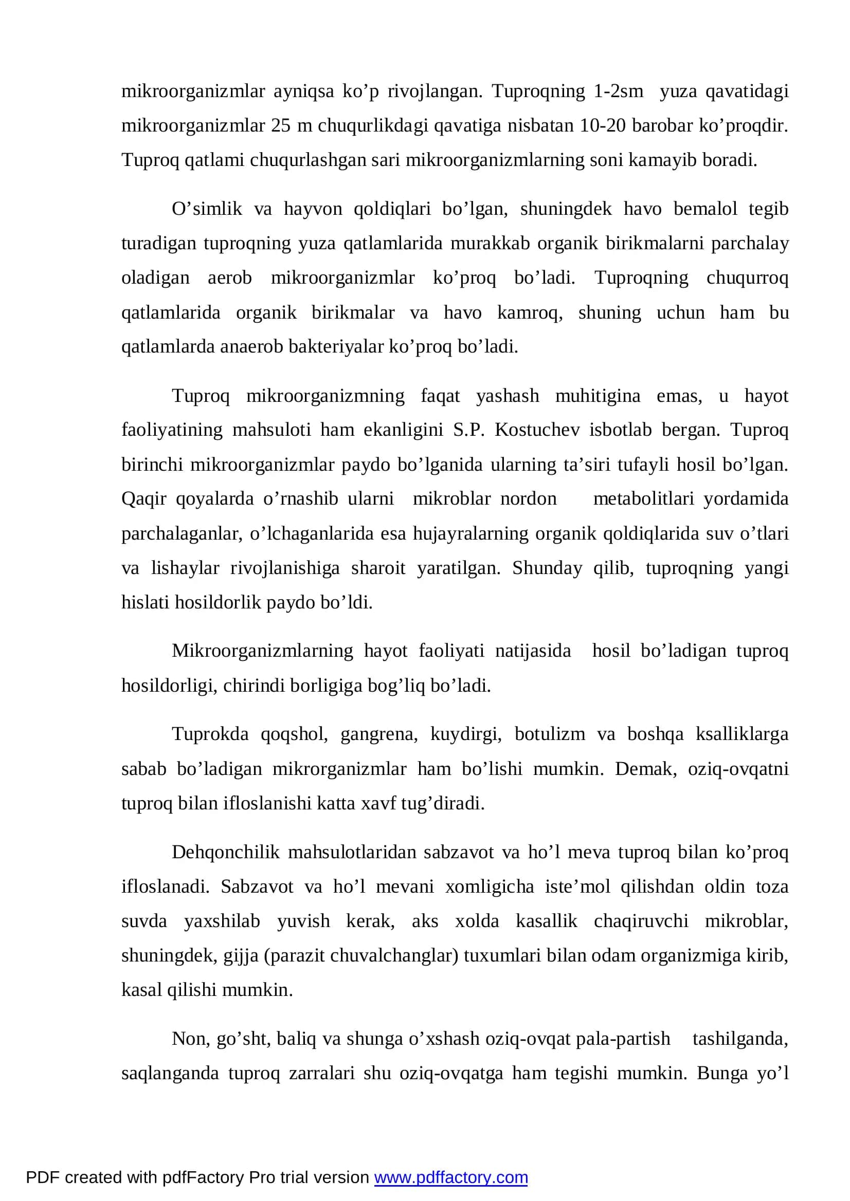MIKROBIOLOGIYA VA QISHLOQ XO’JALIK BIOTEXNALOGIYASI 3