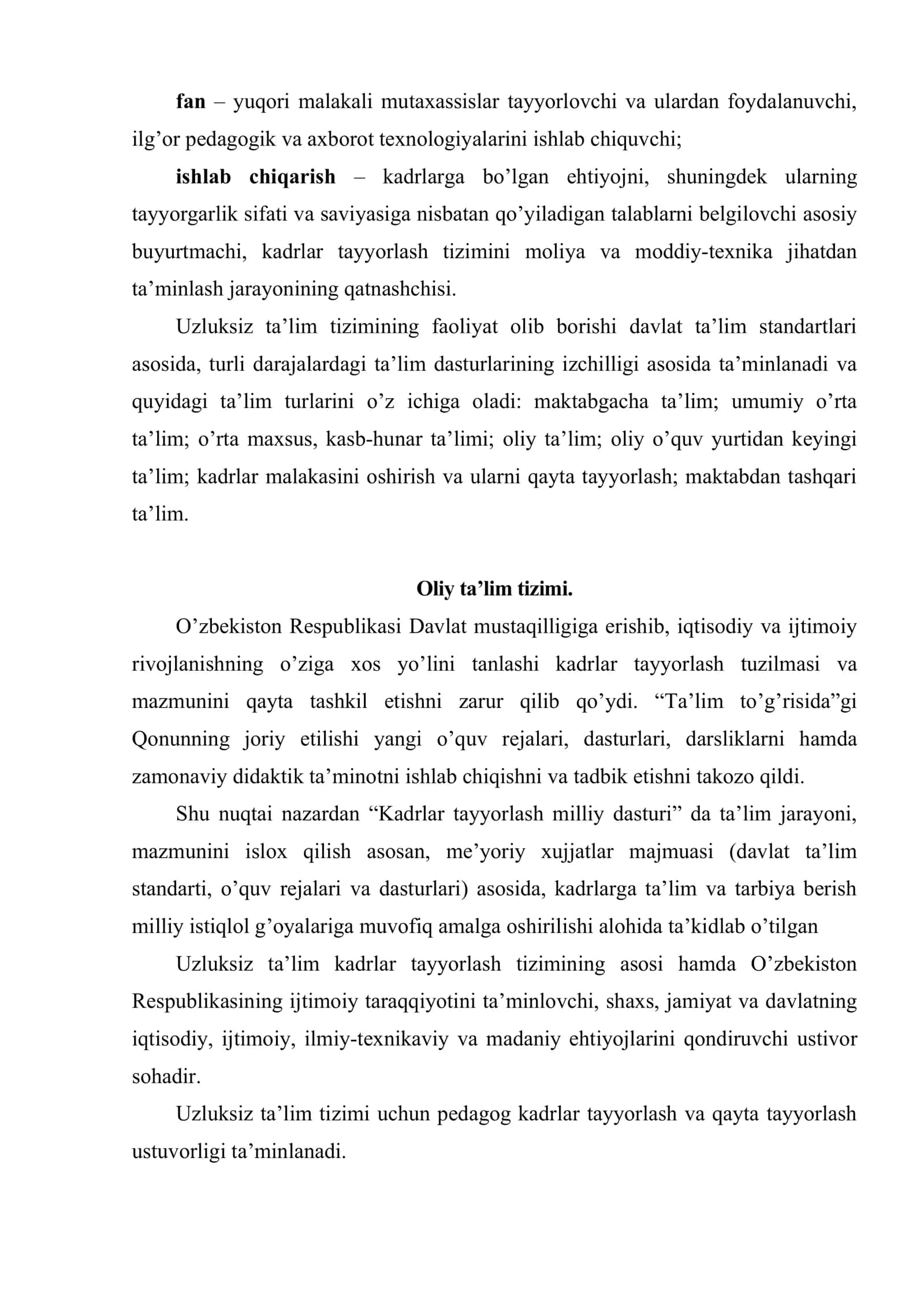 Maxsus fanlarni o’qitish metodikasi fanining mazmuni, predmeti va maqsadi 3