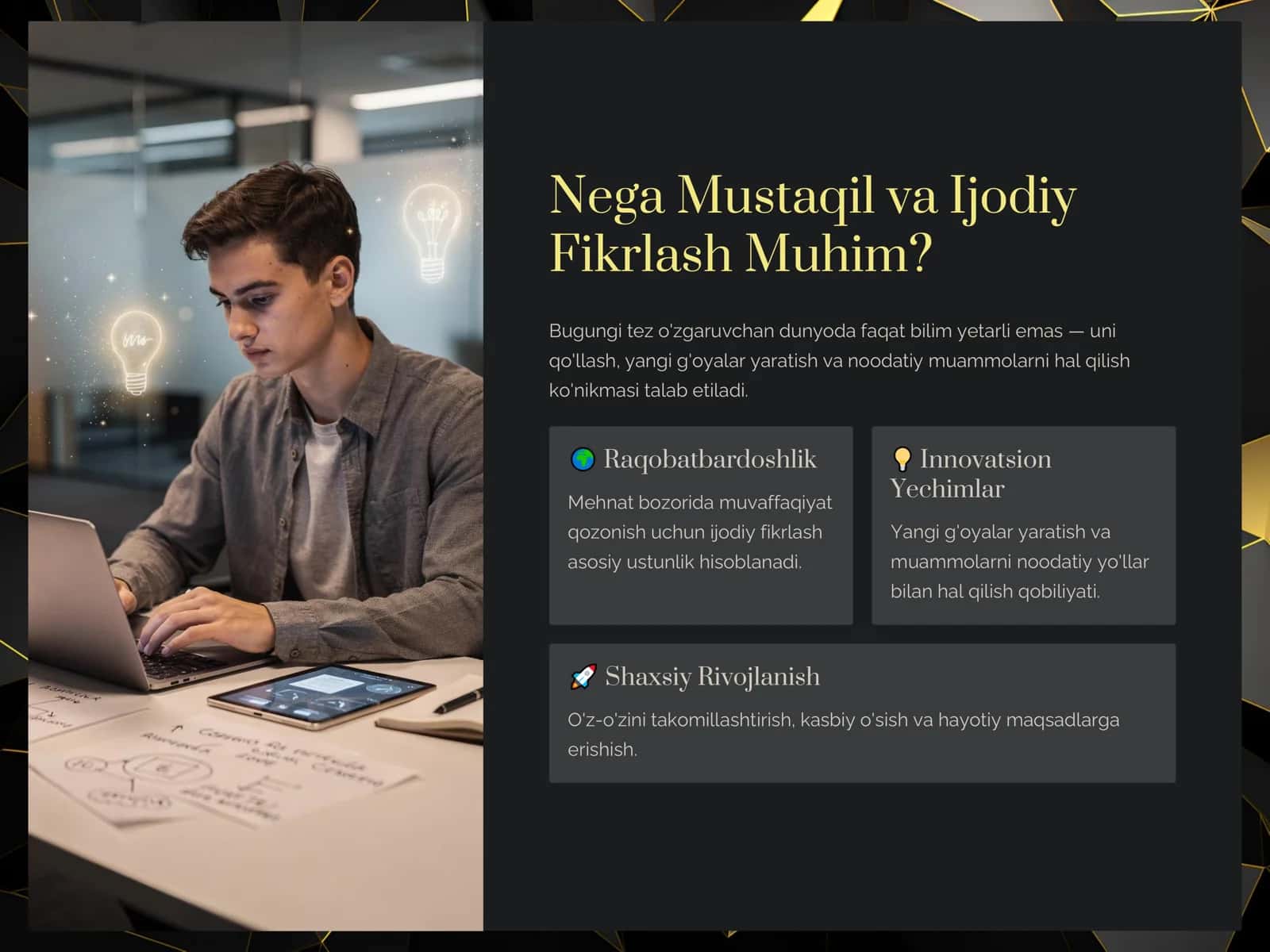 Talabalarning Mustaqil va Ijodiy Fikrlashini Rivojlantirish Texnikalari 3