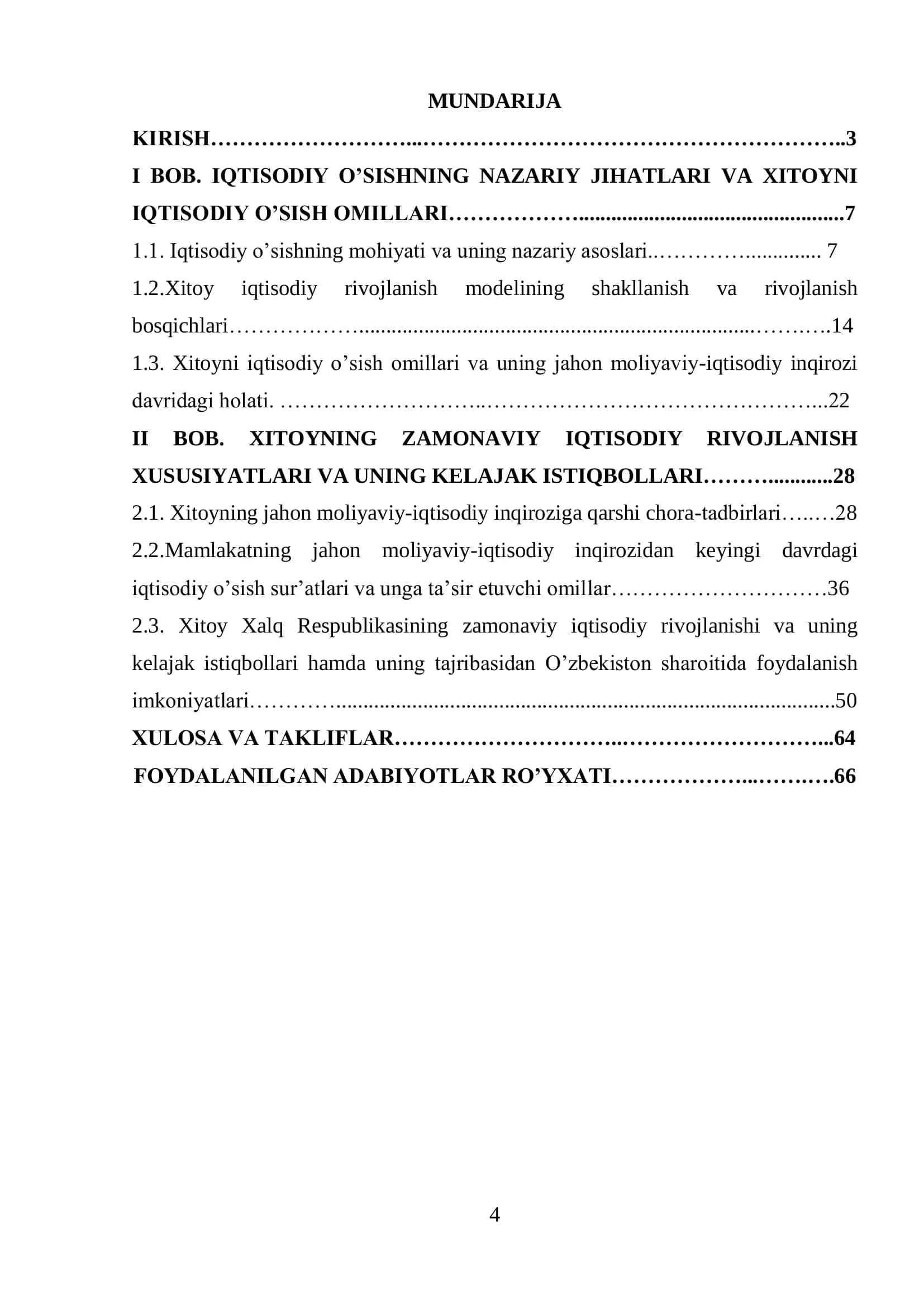 XITOYDA IQTISODIY O‟SISHINING ASOSIY OMILLARI 3