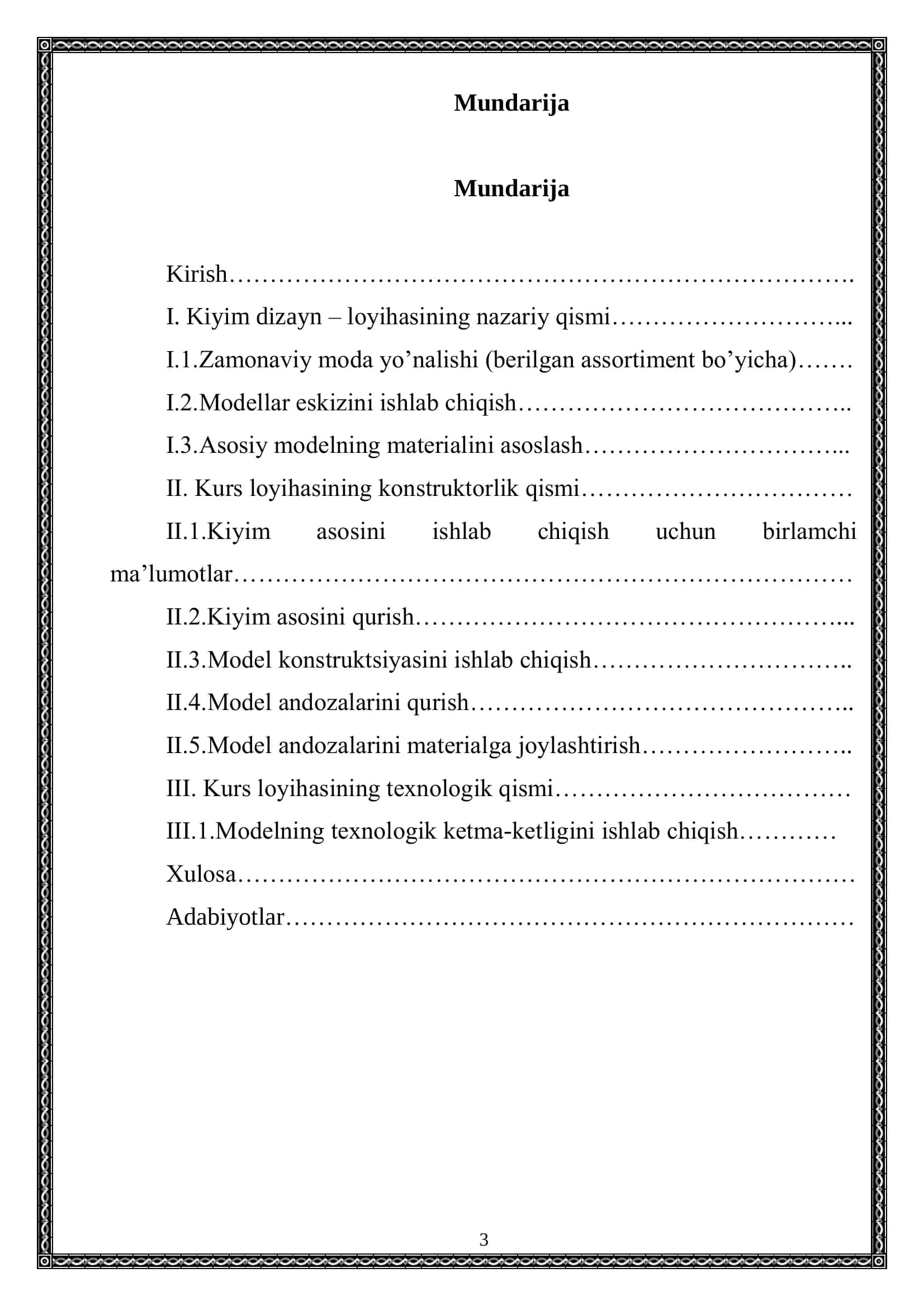 Maktabgacha yoshdagi qiz bolalar ko’ylagini loyihalash 3
