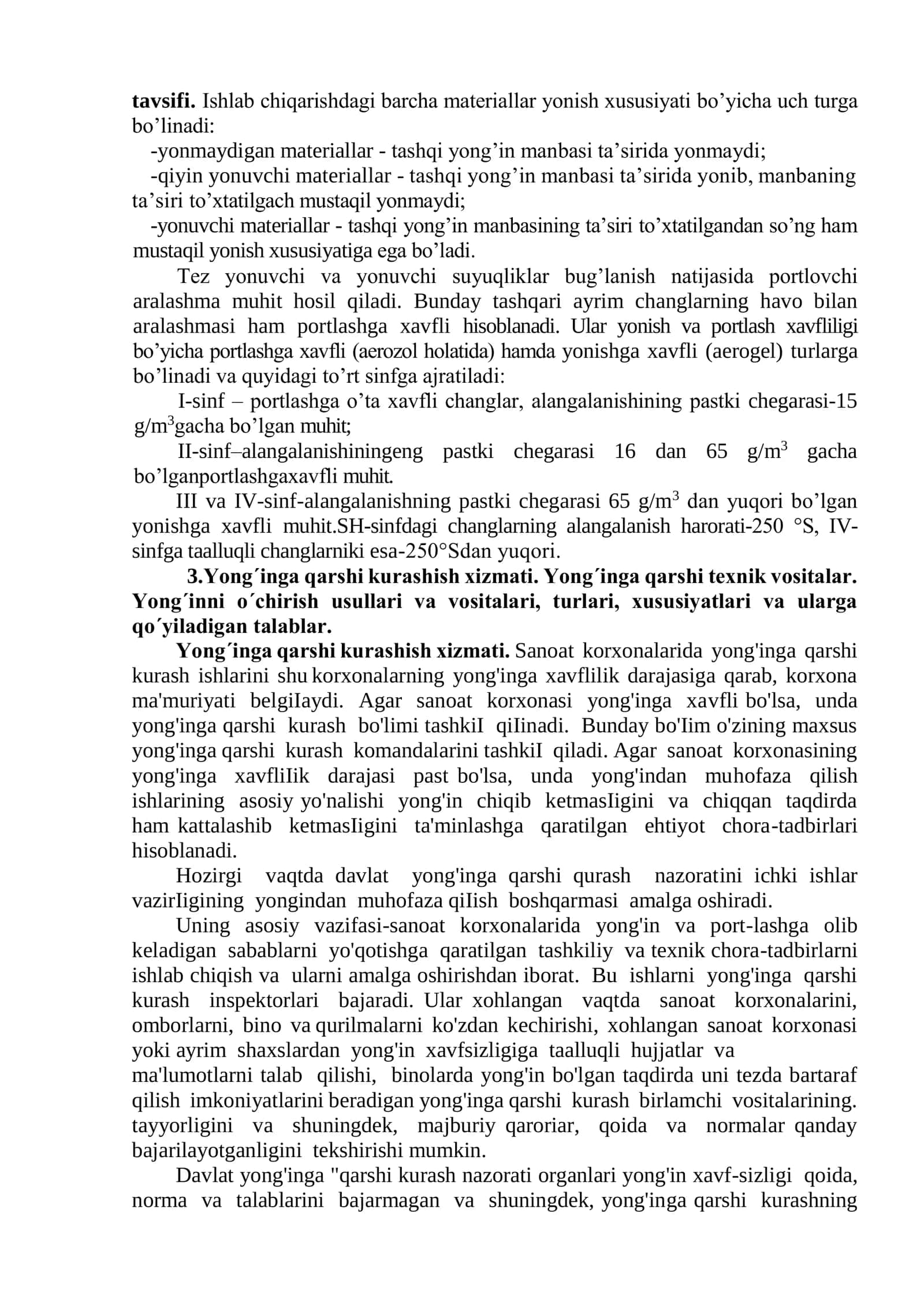 Yong’in xavfsizligi. Yong’in xavfsizligini ta’minlah 3