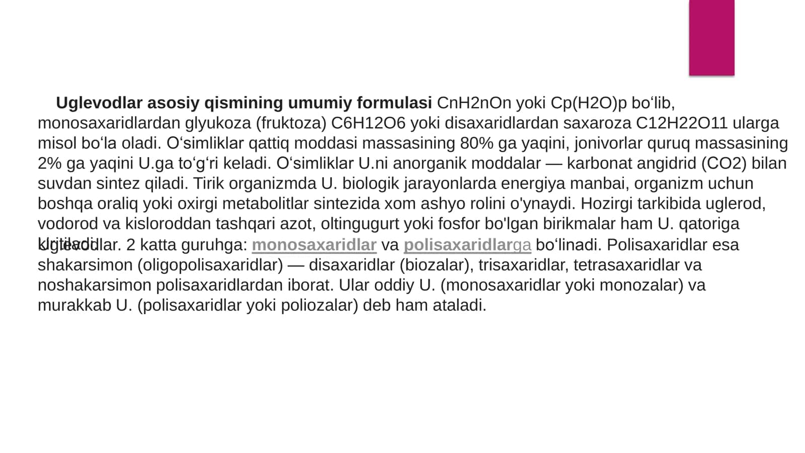 Uglevodlar 3