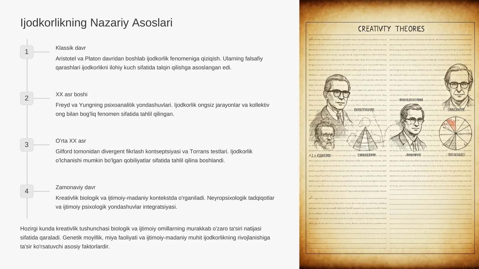 Ijodkorlik va kreativlik: psixologik yondashuvlar va individual tafovutlar 3