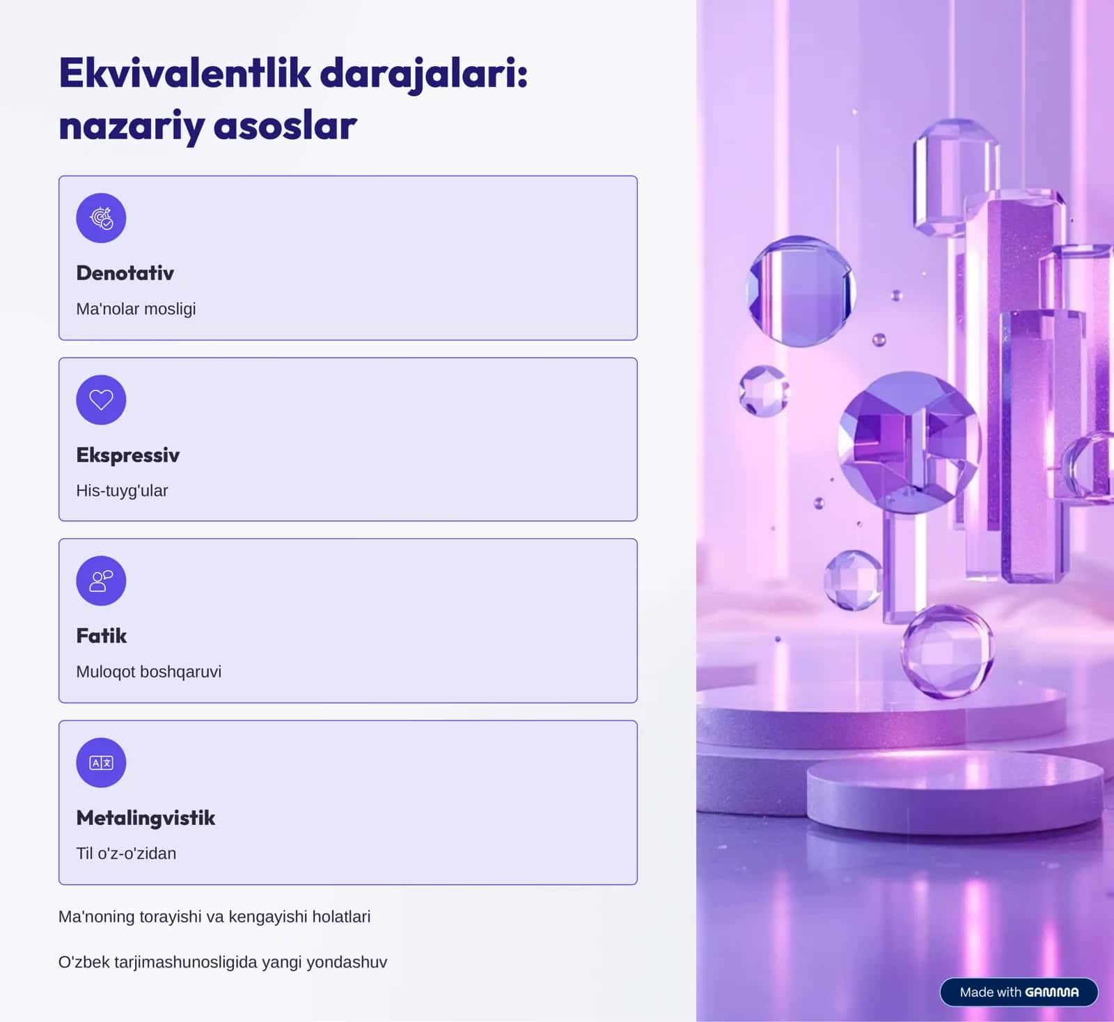Tarjimada ekvivalentlik masalasi: nazariya va amaliyot 3
