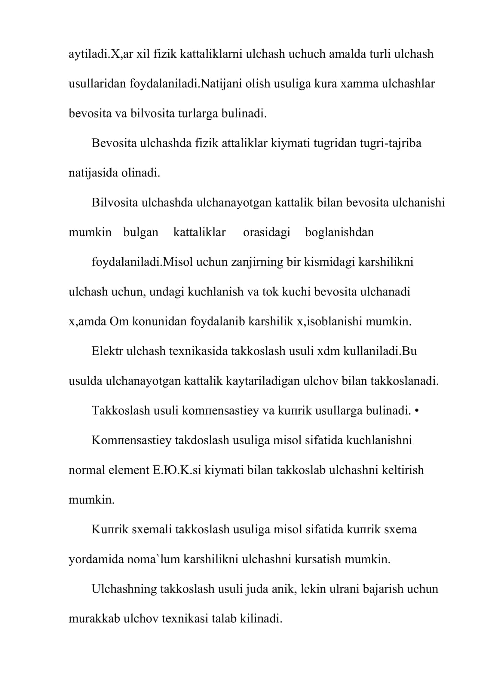 Elеktr ulchоv vоsitаlаri vа ulchаshlаr hаqidа umumiy mа`lumоtlаr. Mеtrоlоgiya fаni hаqidа tushunchа 3