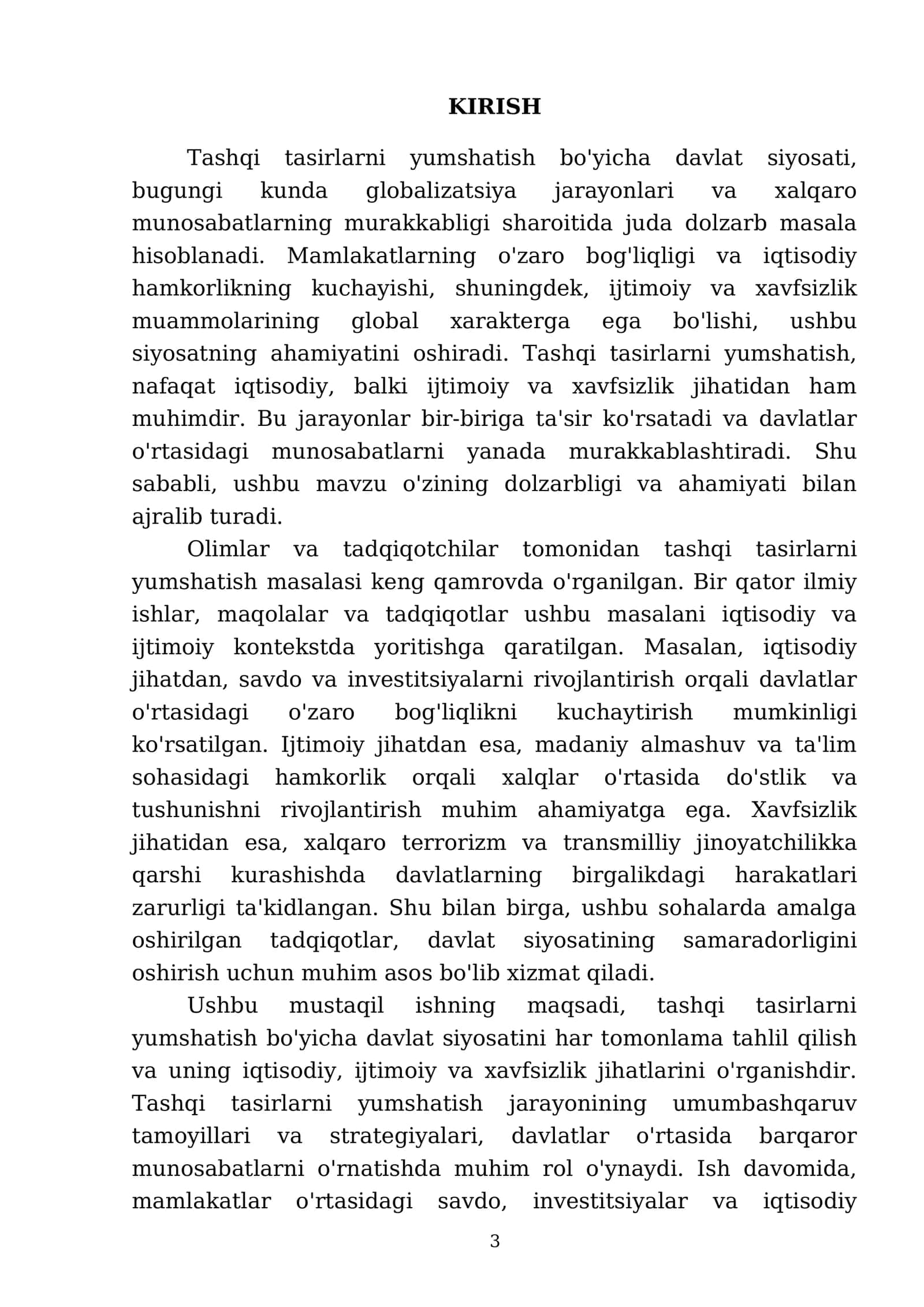 Tashqi tasirlarni yumshatish boʼyicha davlat siyosati 3