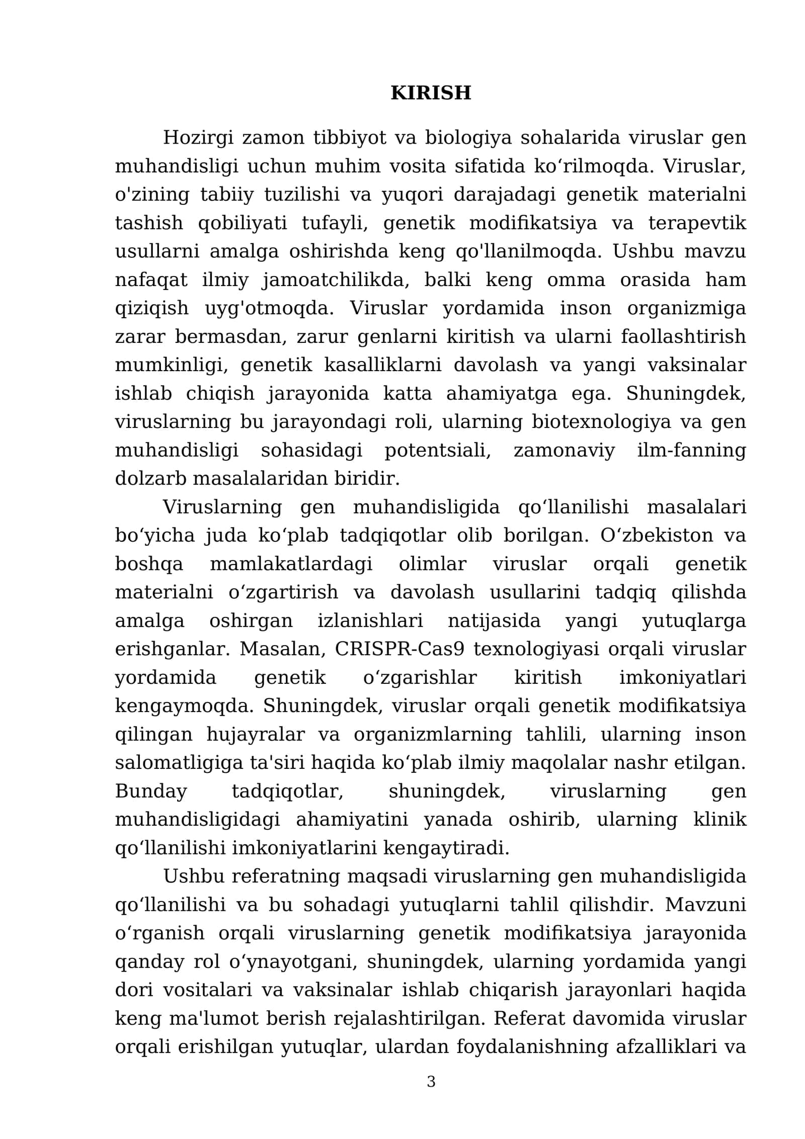 Viruslarning gen muhandisligida qoʻllanilishi va ushbu yoʻnaliahda erishilgan yutuqlari 3