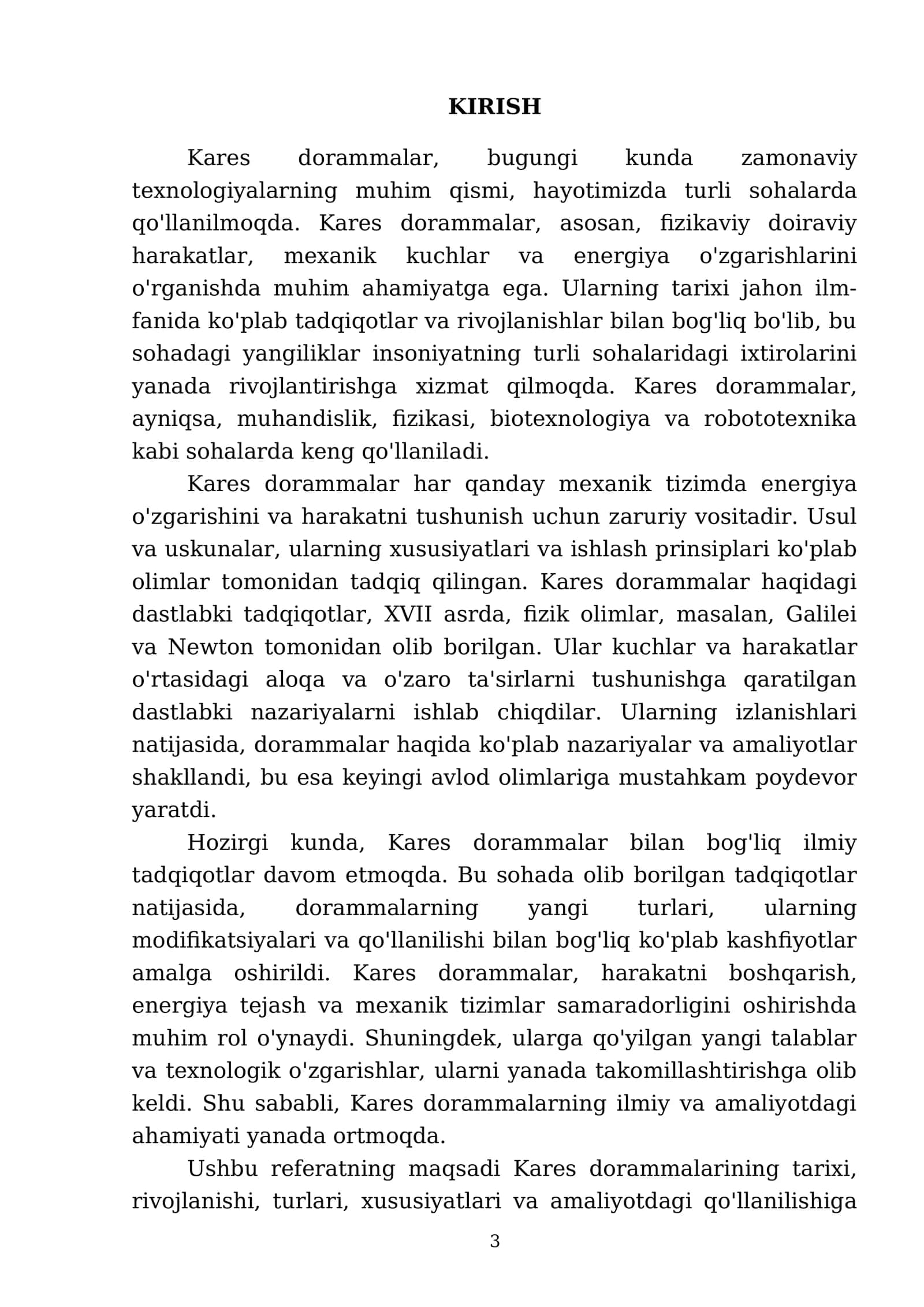 Kares dorammalar 3