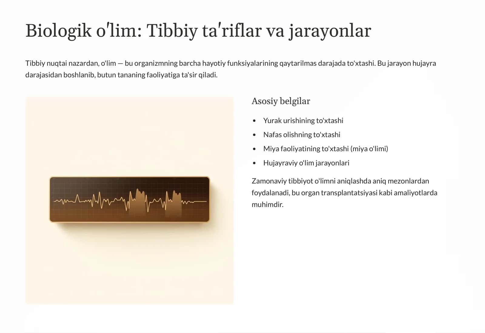 O'lim haqida tushunchalar 3