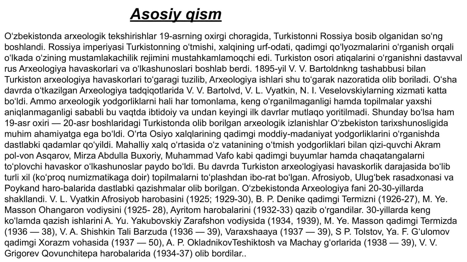 Arxealogiya fan sifatida 3