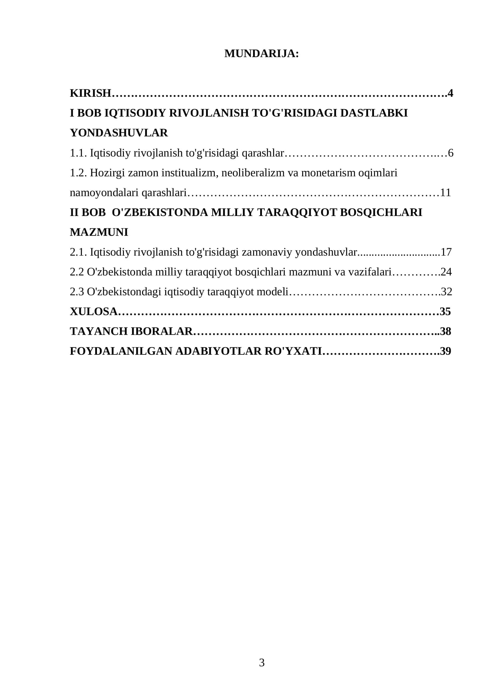 IQTISODIYOT RIVOJLANISH TO'G'RISIDAGI ASOSIY NAZARIYALAR 3