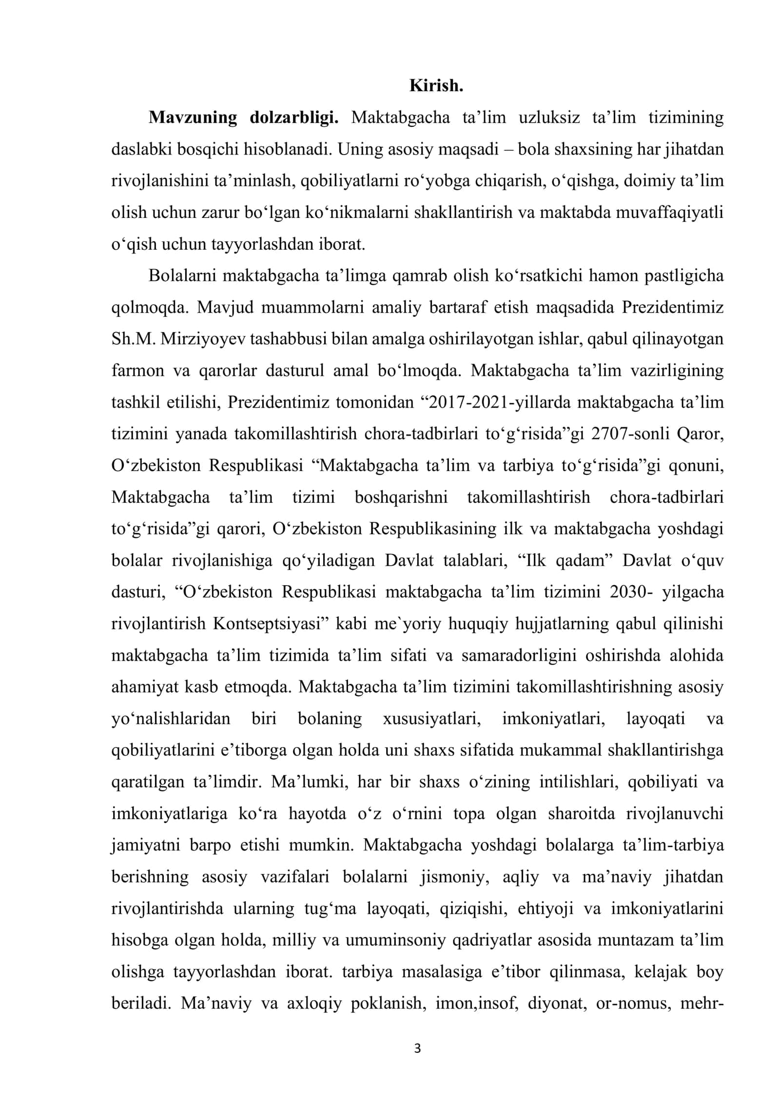 Maktabgacha yoshdagi bolalarning yoshga doir pedagogik va psixologik xususiyatlari va ularning bola sog‘lom rivojlanishidagi ahamiyati 3
