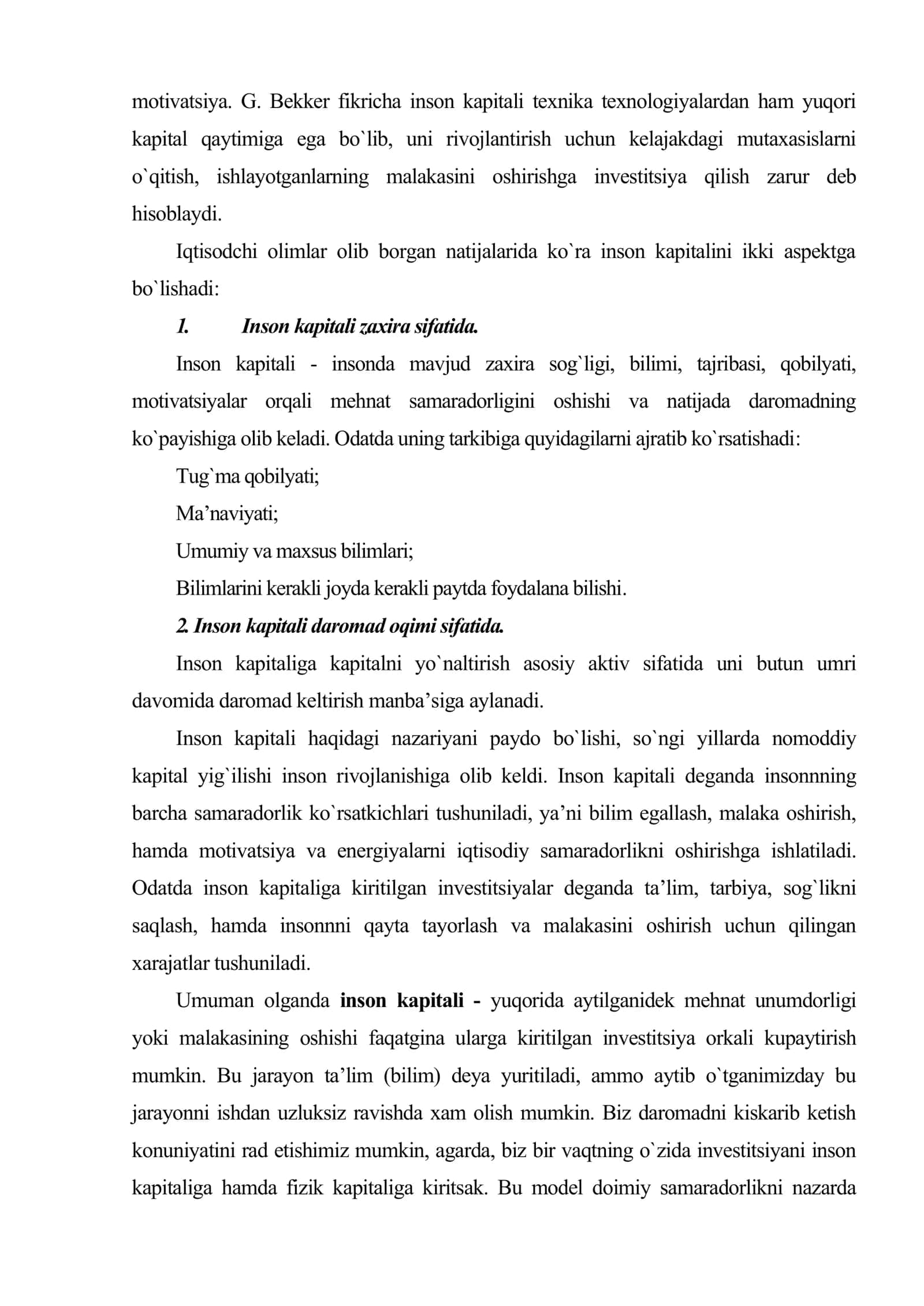 Iqtisodiy o`sishning yangicha nazariyasi 3