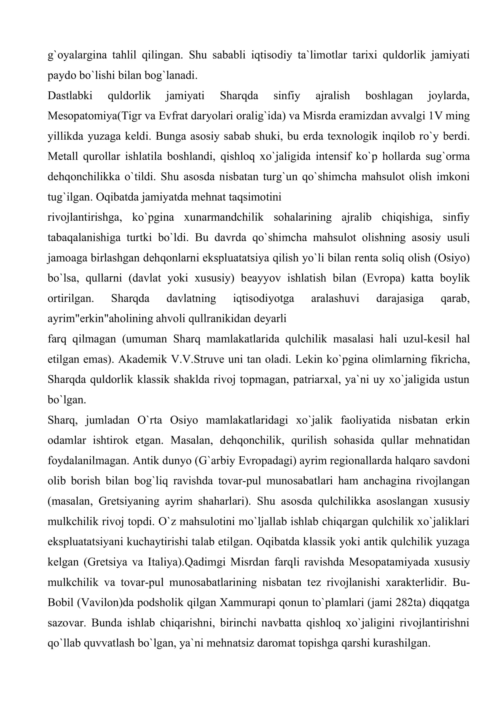 Qadimgi dunyo va fеodal jamiyati davridagi iqtisodiy ta`limotlar 3