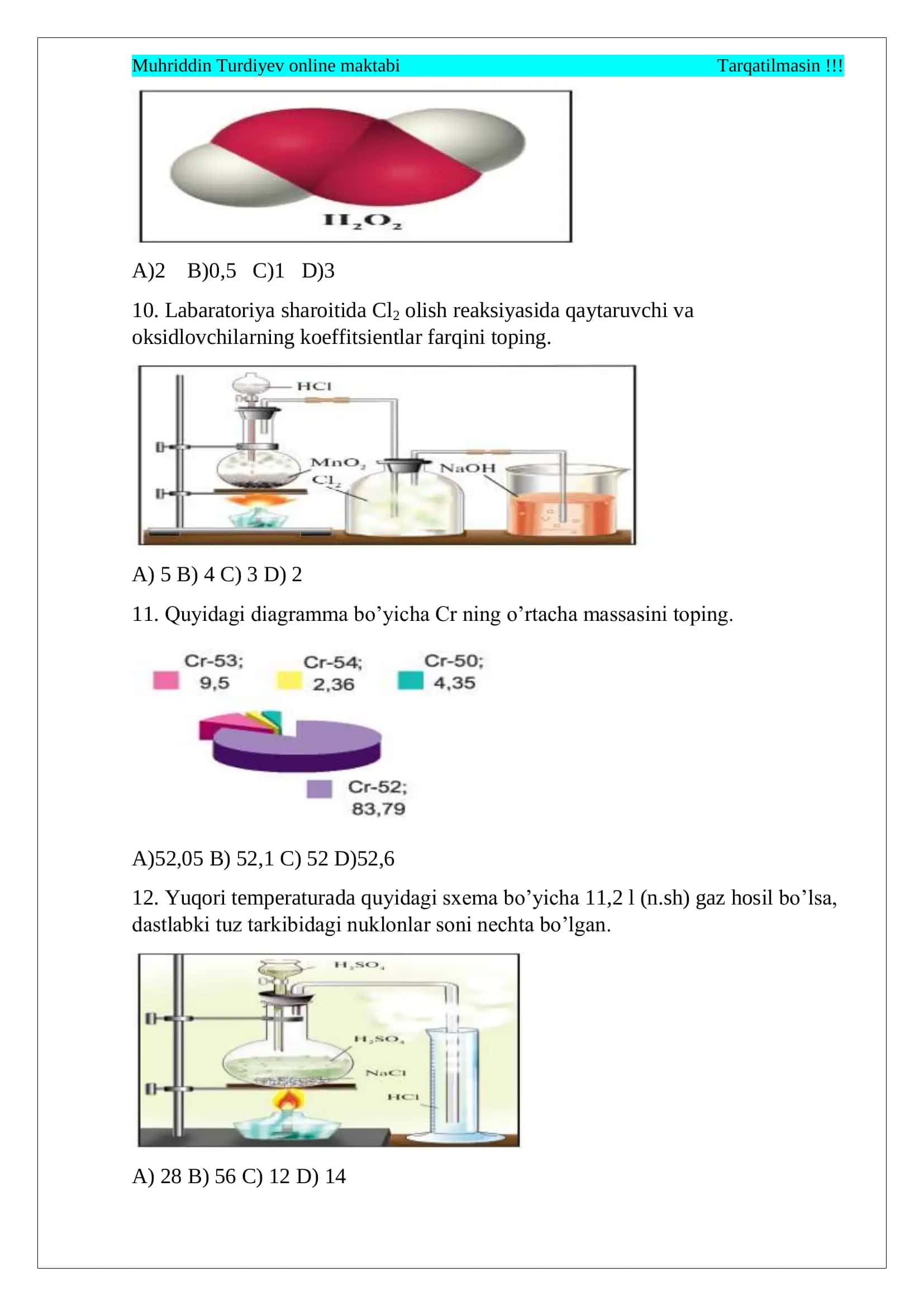 8-sinf rasimli test 3
