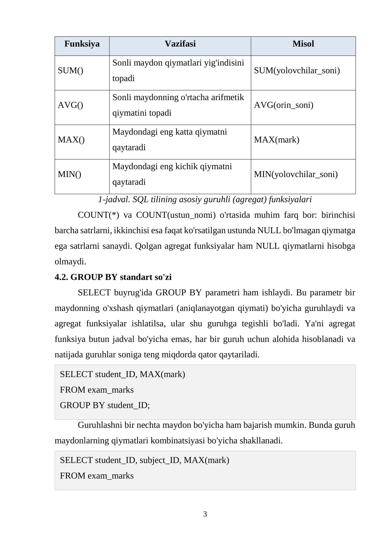 MUHAMMAD AL-XORAZMIY NOMIDAGI TOSHKENT AXBOROT TEXNOLOGIYALARI UNIVERSITETI 3