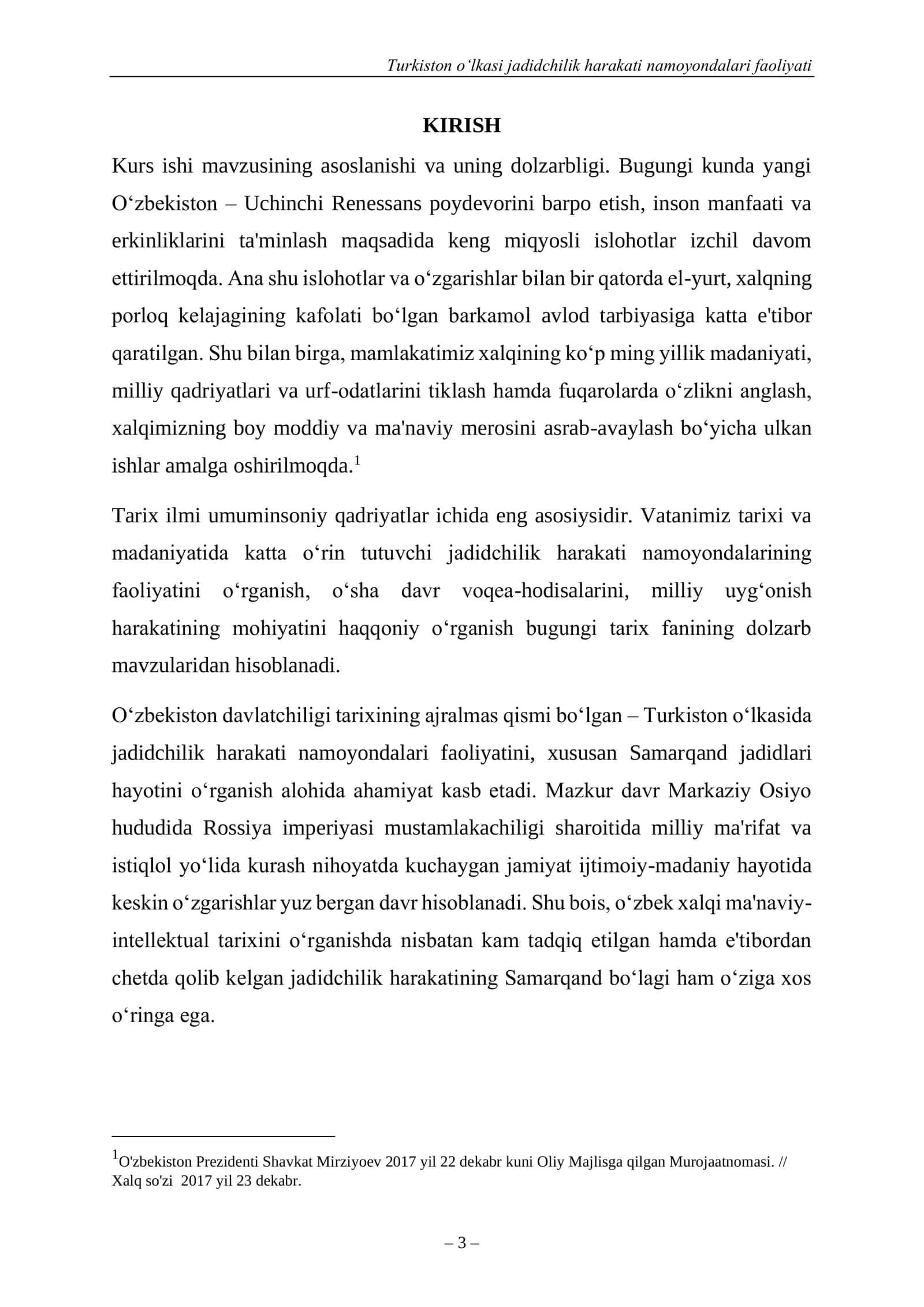 TURKISTON OʻLKASI JADIDCHILIK HARAKATI NAMOYONDALARI FAOLIYATI  (SAMARQAND JADIDLARI HAYOTI FAOLIYATI MISOLIDA) 3