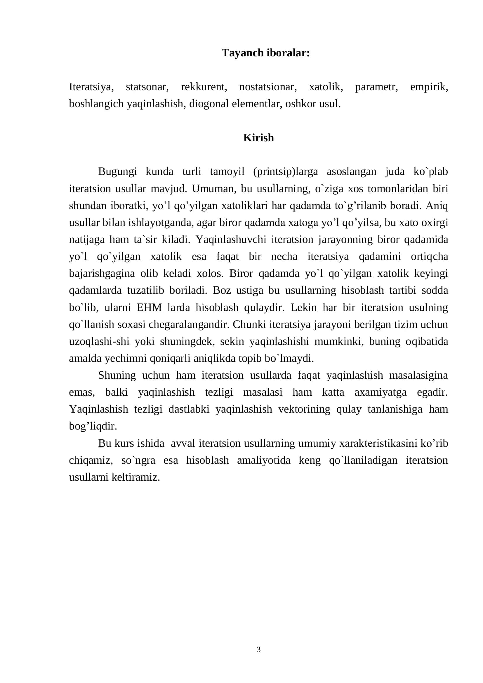 Amaliy Matematika va Informatika Kurs Ishi 3