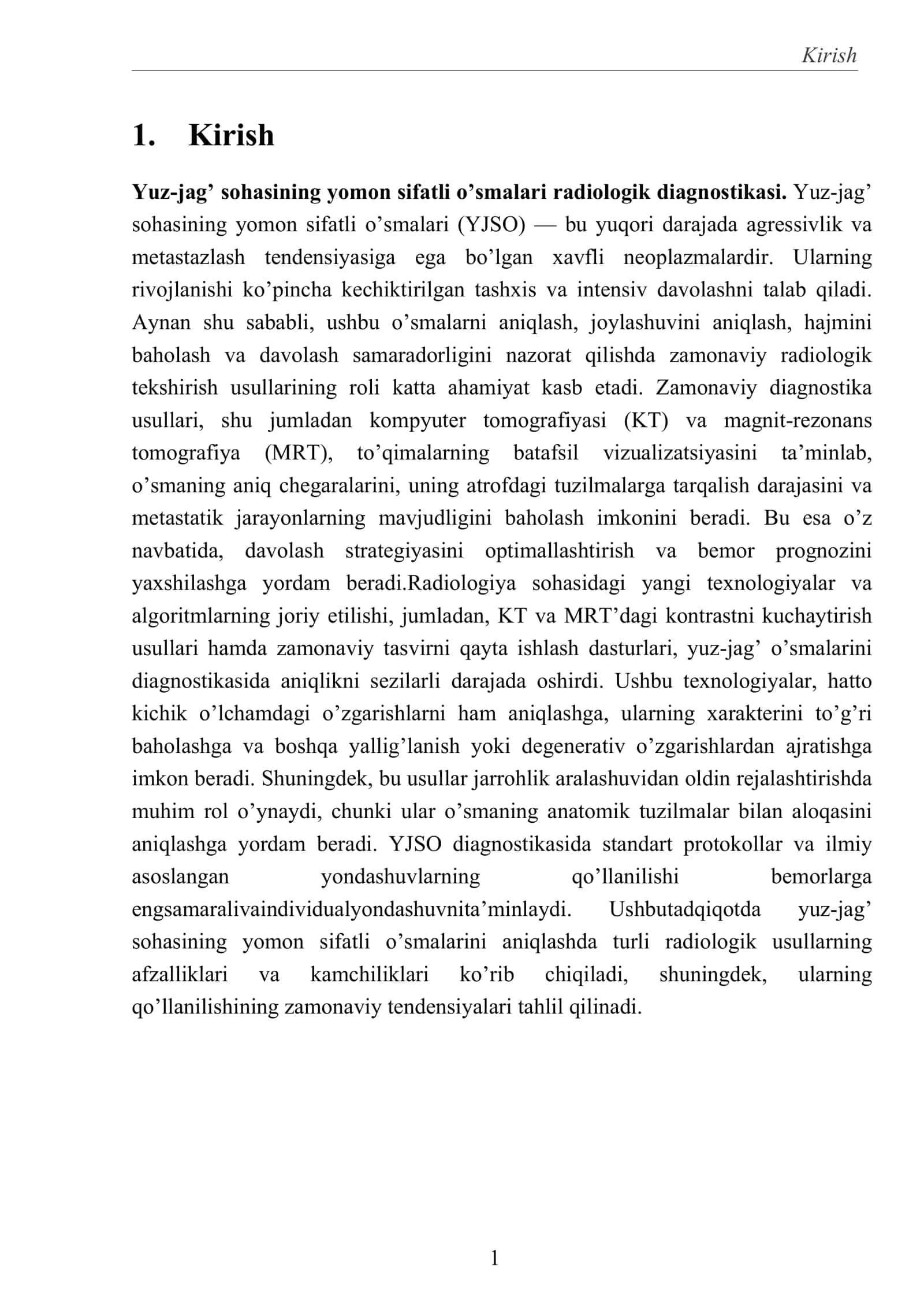 Yuz-jag’ sohasining yomon sifatli o’smalari radiologik tekshirish usullari 3