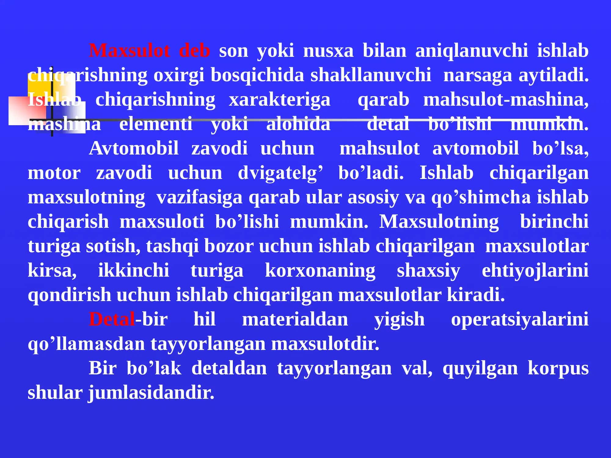 Ishlab chiqarish jarayoni 3