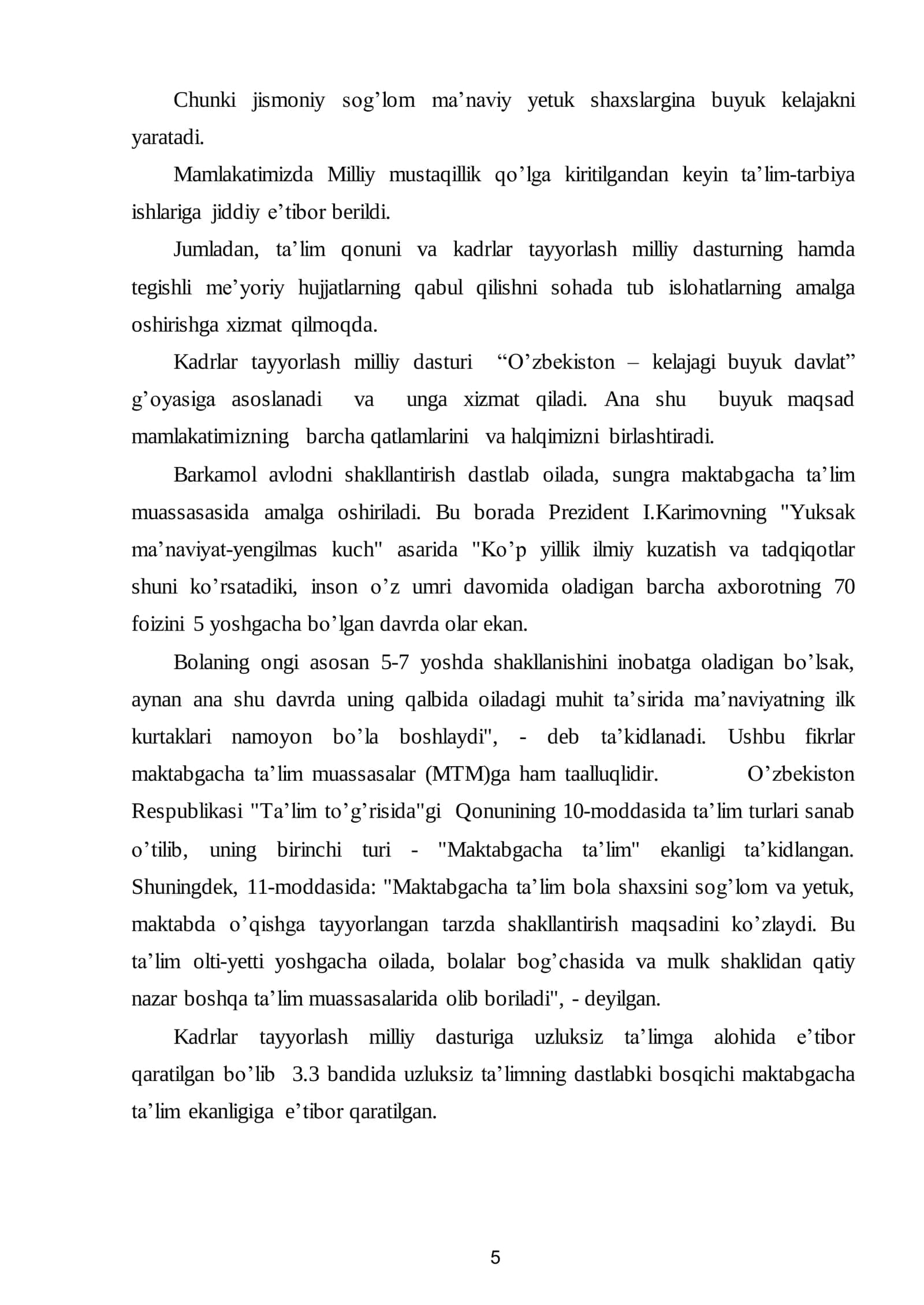 MAKTABGAChA TA’LIM MUASSASALARIDA AXBOROT TEXNOLOGIYaLARIDAN FOYDALANIShNING ShART-ShAROTLARI 3