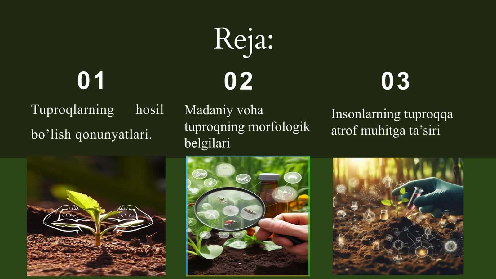 Inson tasiri natijasida madaniy voha tuproqlarining shakillanishi 3