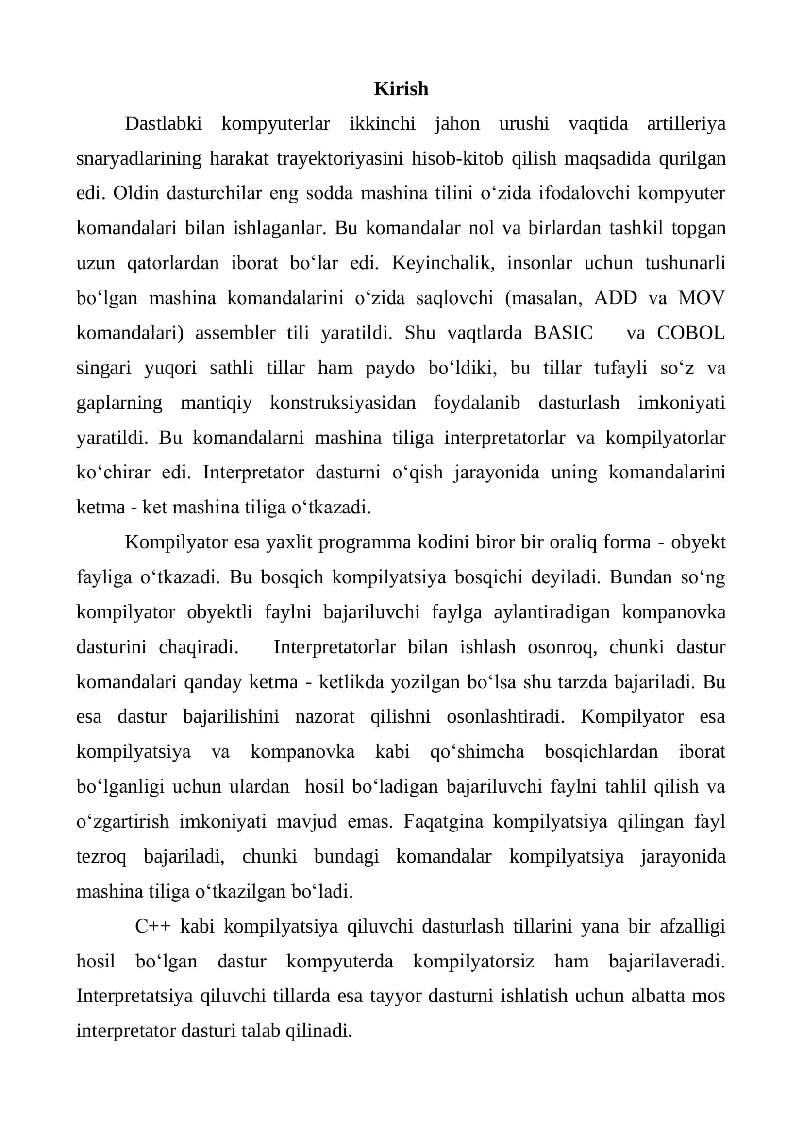 Chiziqli differensial tenglamalar uchun chegaraviy masalalarni chekli ayirmalar usuli bilan yechish algoritmi 3