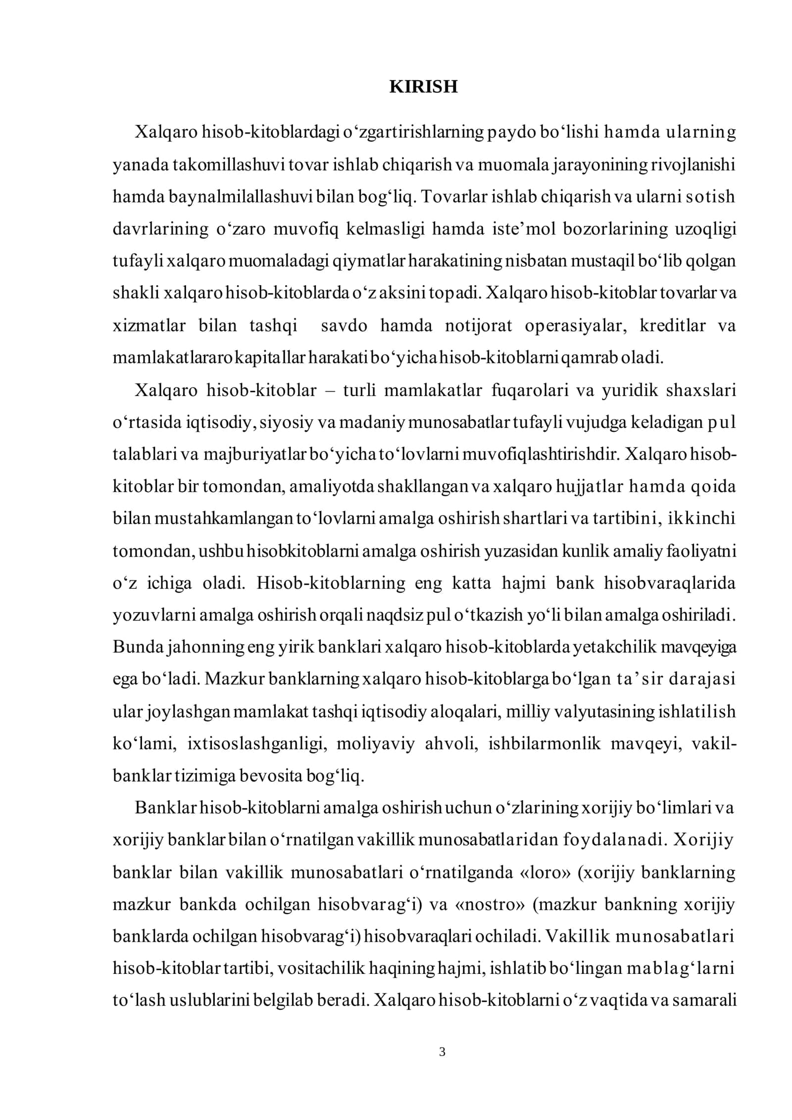 HALQARO HISOB-KITOBLAR VA ULARINING ASOSIY SHAKLLARI 3