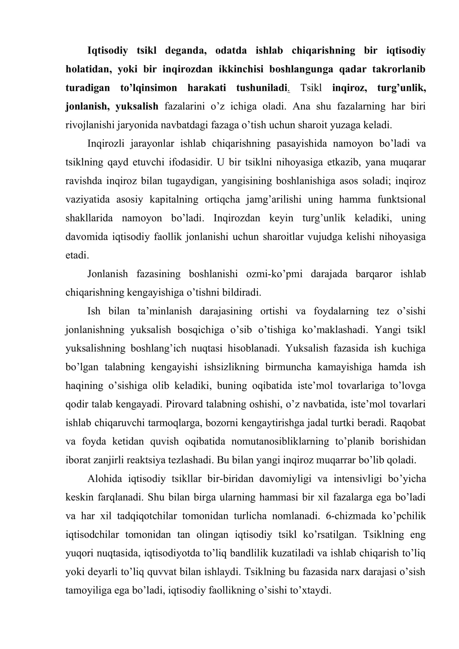 Iqtisodiyotning tsiklliligi va makroiqtisodiy beqarorlik 3