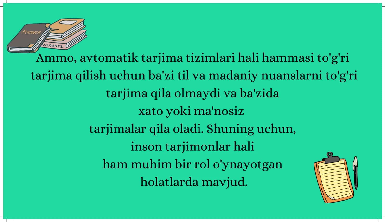 Mashina tarjimasi uchun sohaviy terminlar bazasini  shakllan tirish. 3