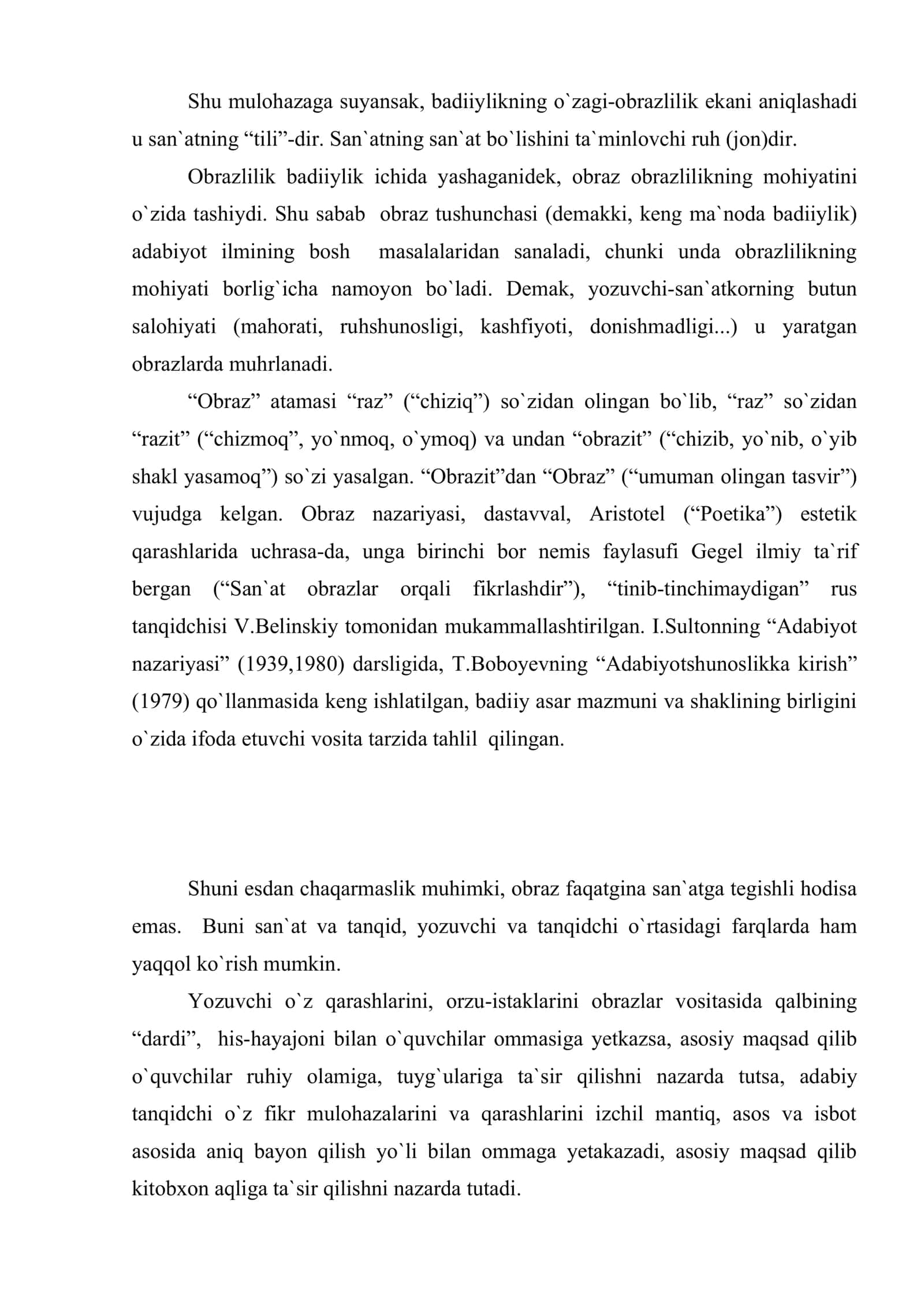 Badiiylik Obrazlilik Obraz Umumlashmalik 3