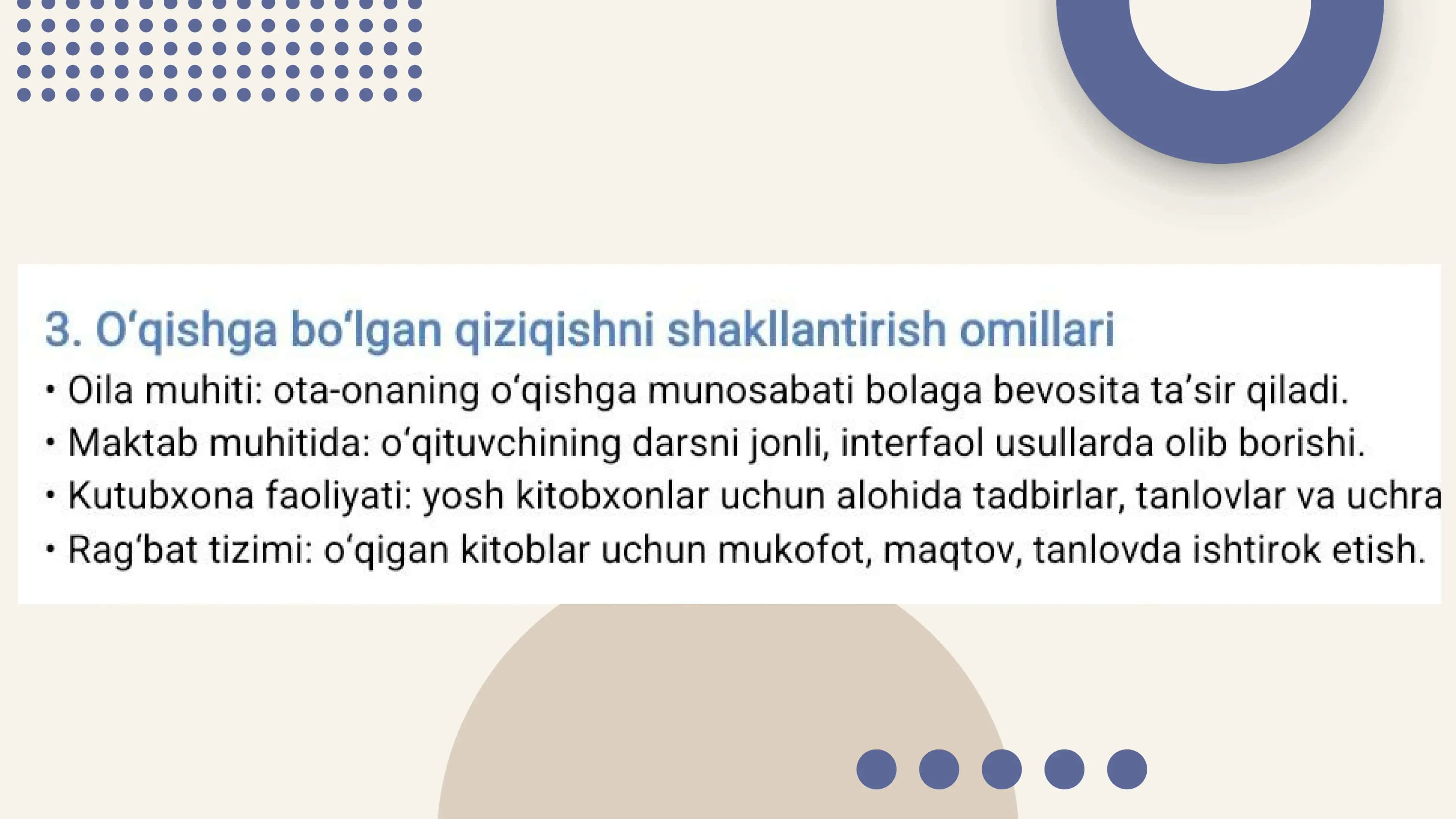 BOLALAR O'QISH PEDAGOGIKASINI SHAKLLANTIRISHNING SHART-SHAROITLARI 3