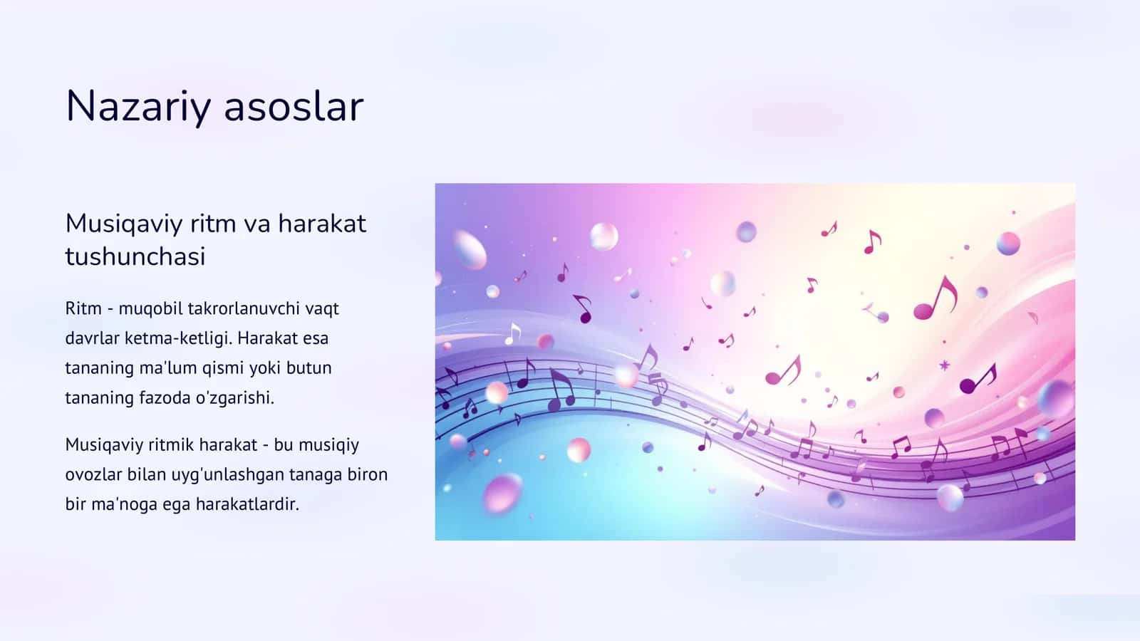 Bolalarni musiqaviy ritmik harakatga o'rgatish 3