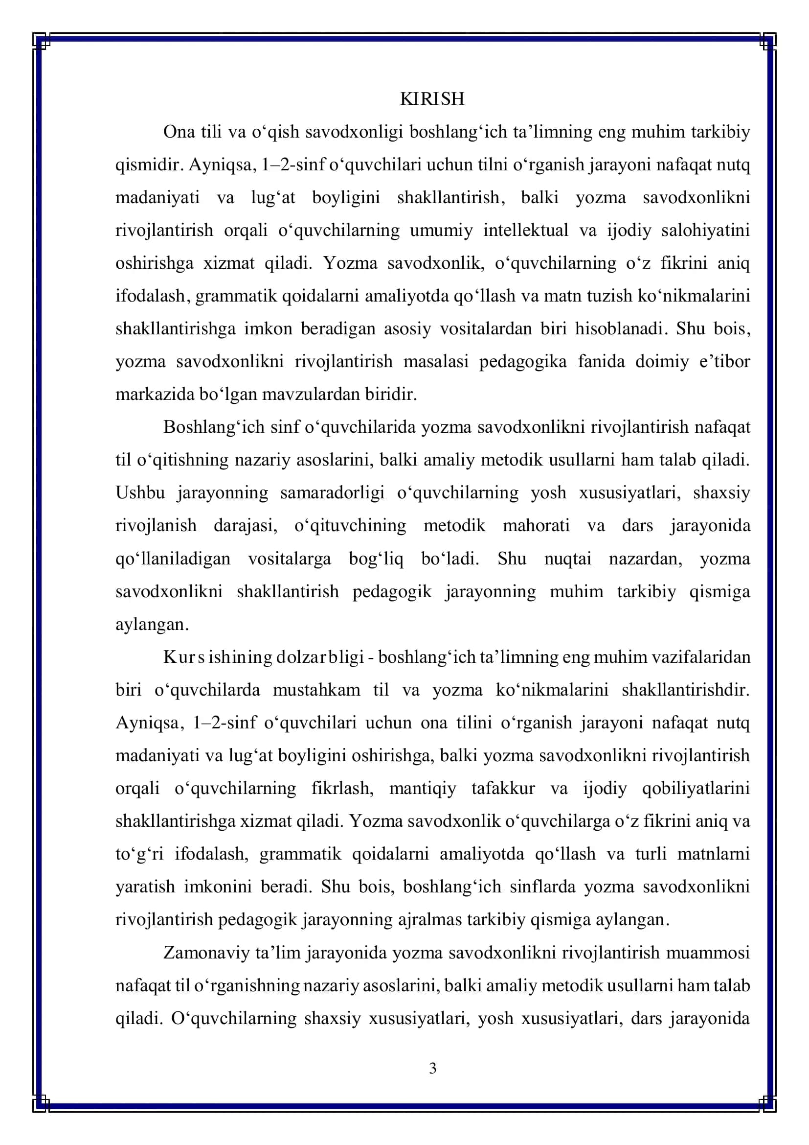 1-2-sinf ona tili va o‘qish savodxonligi darslarida o‘quvchilarning yozma savodxonligini rivojlantirish usullari 3