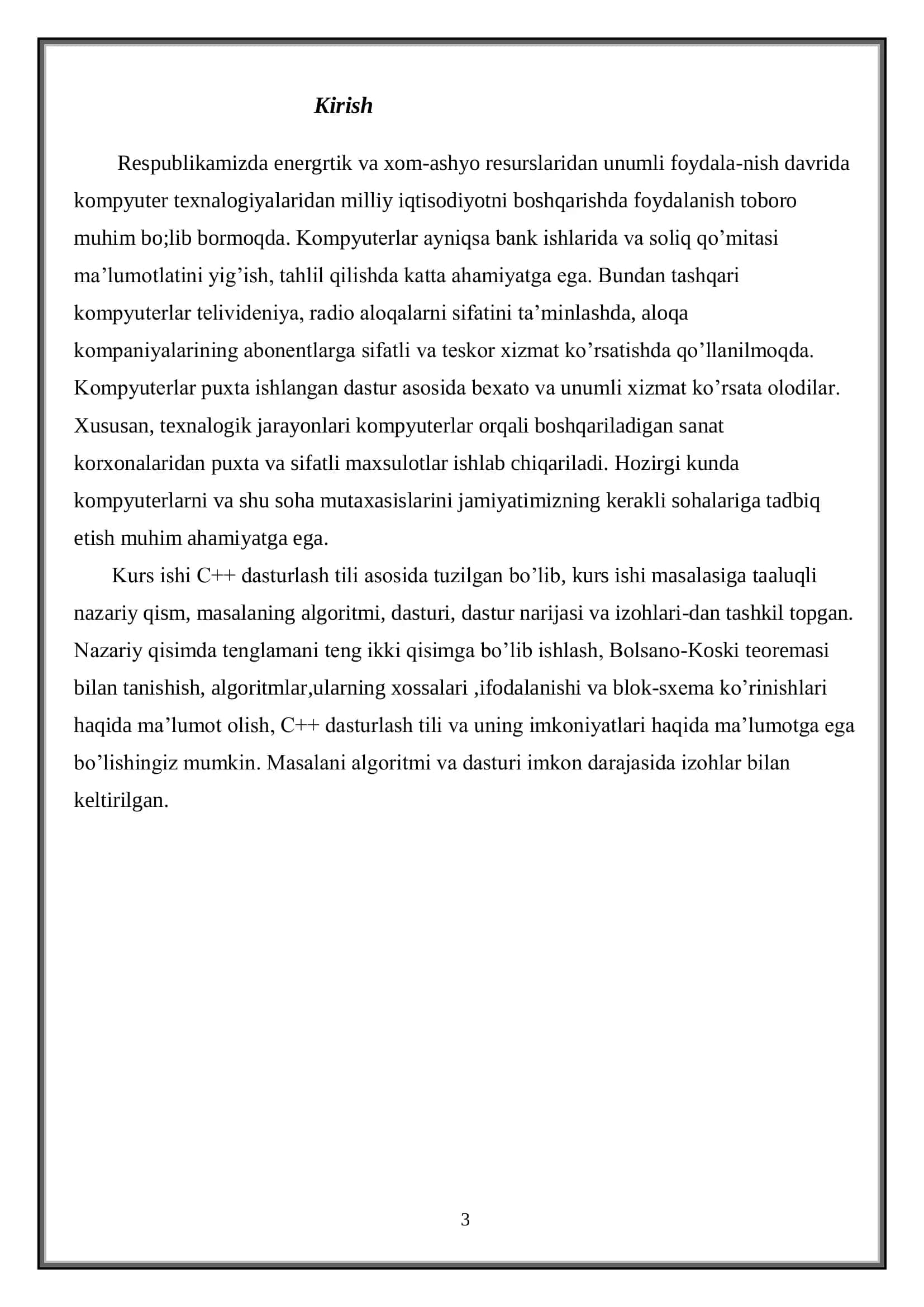 Massivlar ustida amallar 3