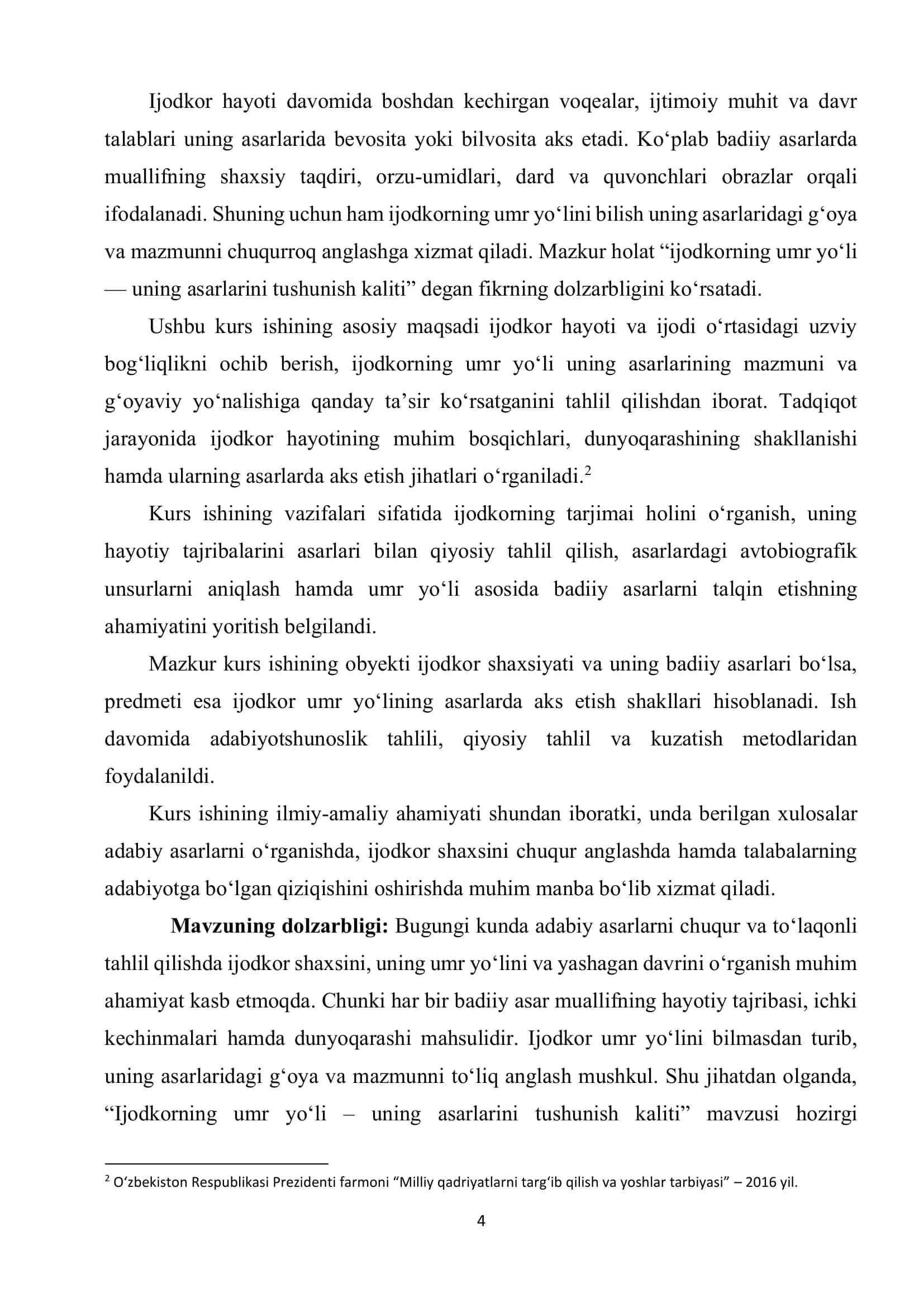 IJODKORNING UMR YO‘LI – UNING ASARLARINI 3