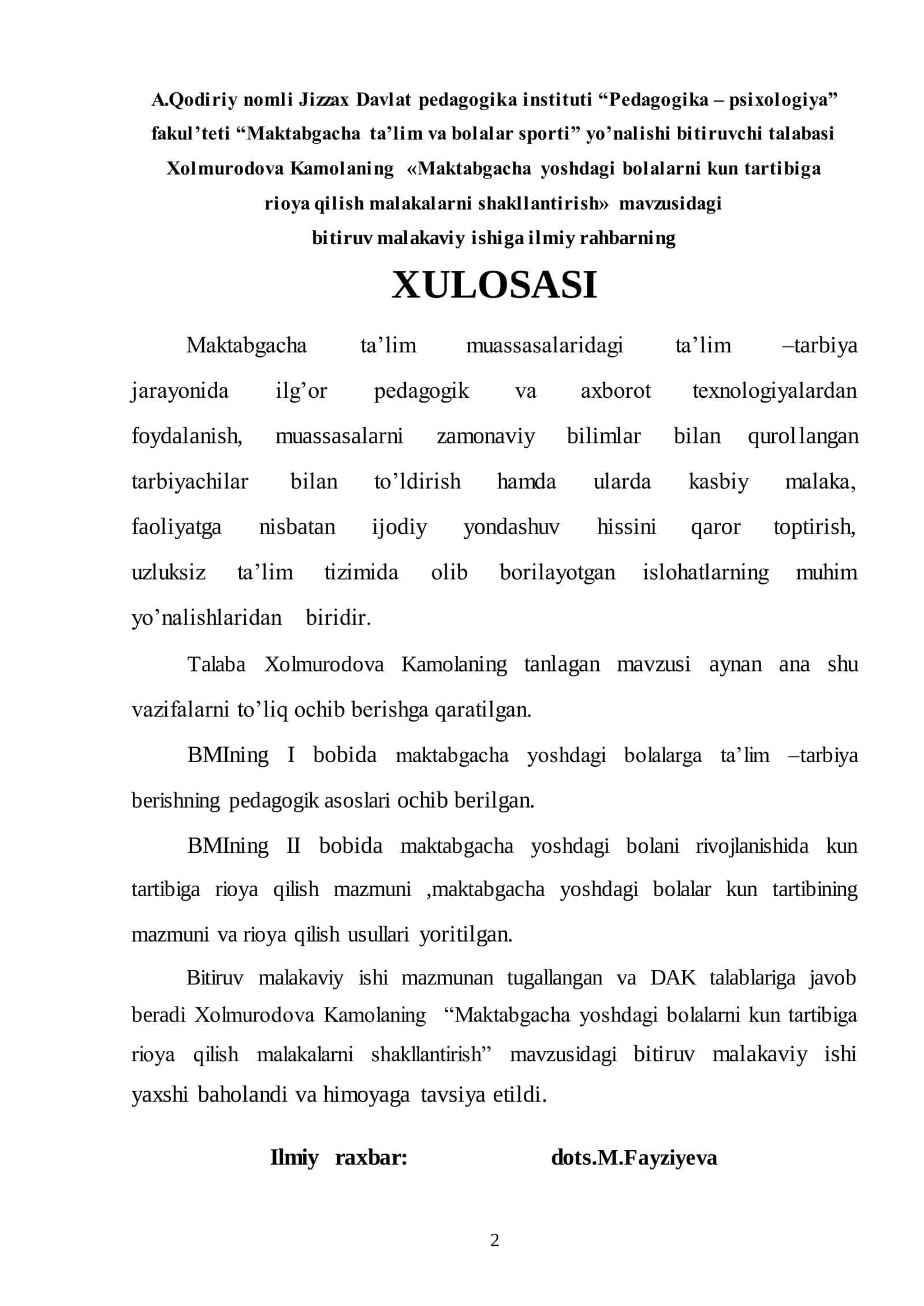 Maktabgacha Yoshdagi Bolalarni Kun Tartibiga Rioya Qilish Malakalarni Shakllantirish 3