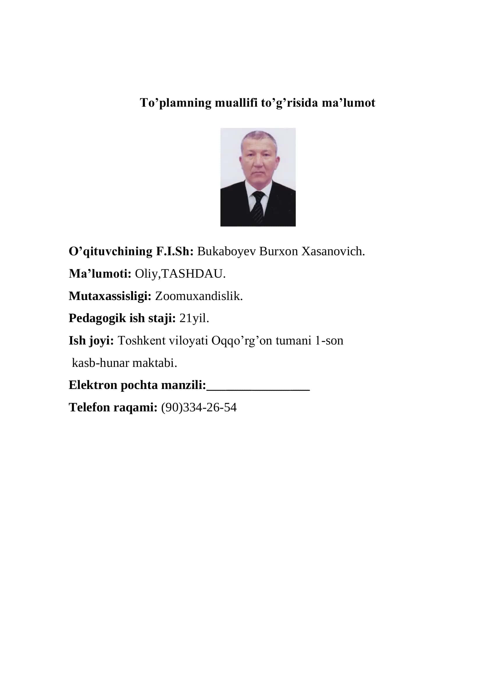 O‘QITISH MATERIALLARI TO‘PLAMI 3