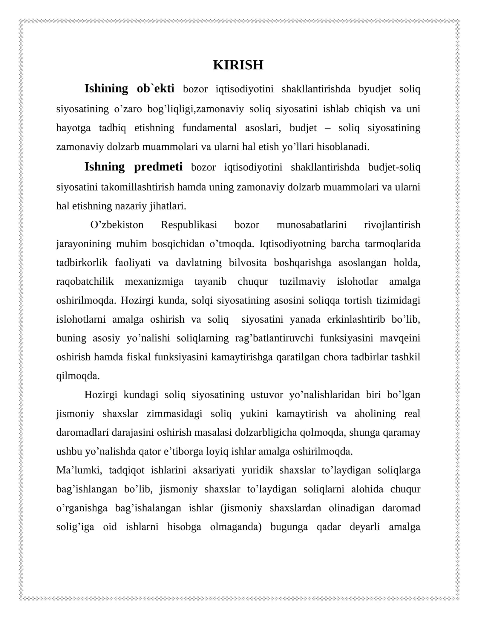 BYUDJET – SОLIQ SIYОSАTINING MАQSАDI VА АMАLGА ОSHIRISH VОSITАLАRI 3