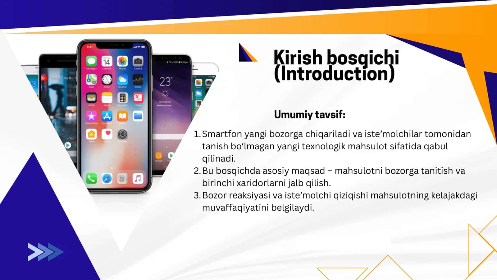 TAVARNING HAYOTIYLIK bosqichi smartfonlar misolida 3