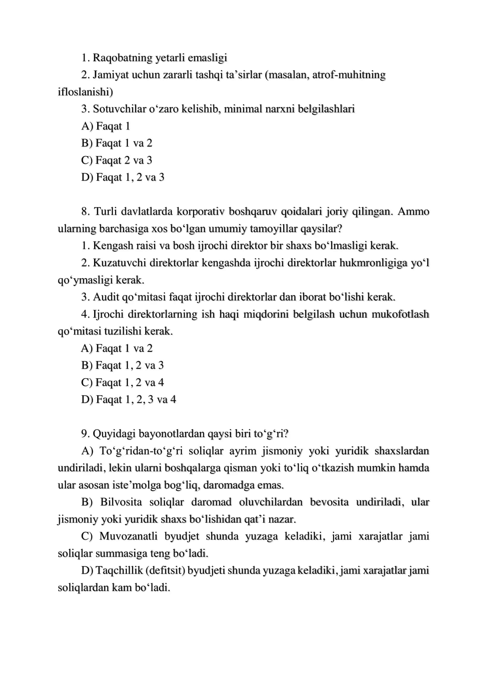 TEST  ACCA F 9 3