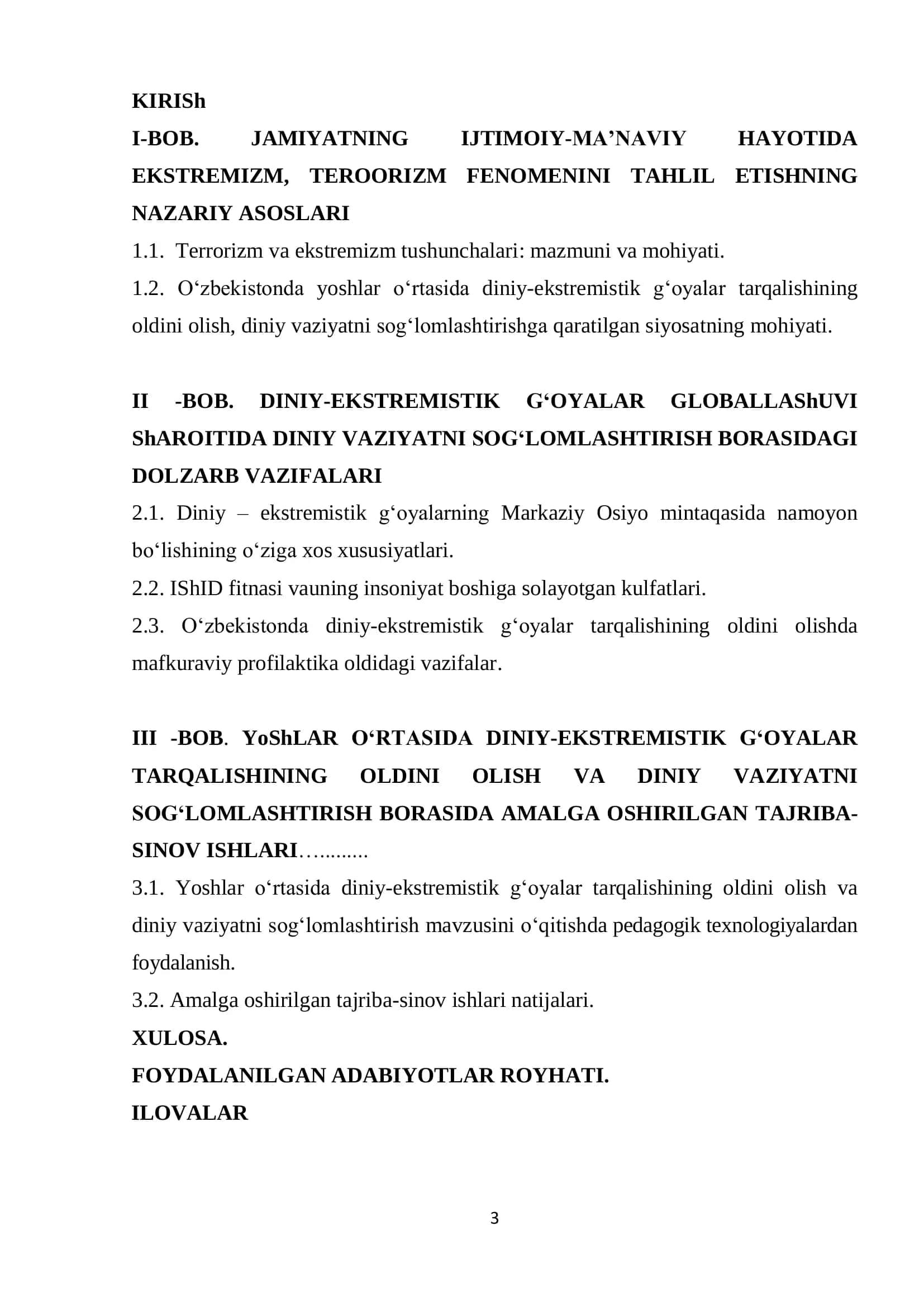 YOSHLAR O‘RTASIDA DINIY-EKSTREMISTIK G‘OYALAR TARQALISHINING OLDINI OLISh VA DINIY VAZIYATNI SOG‘LOMLASHTIRISH 3