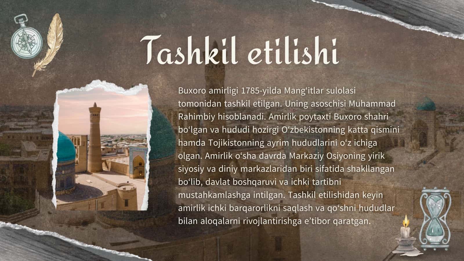 Tarix fanidan tayyorlagan Loyiha ishi maktab uchun 3
