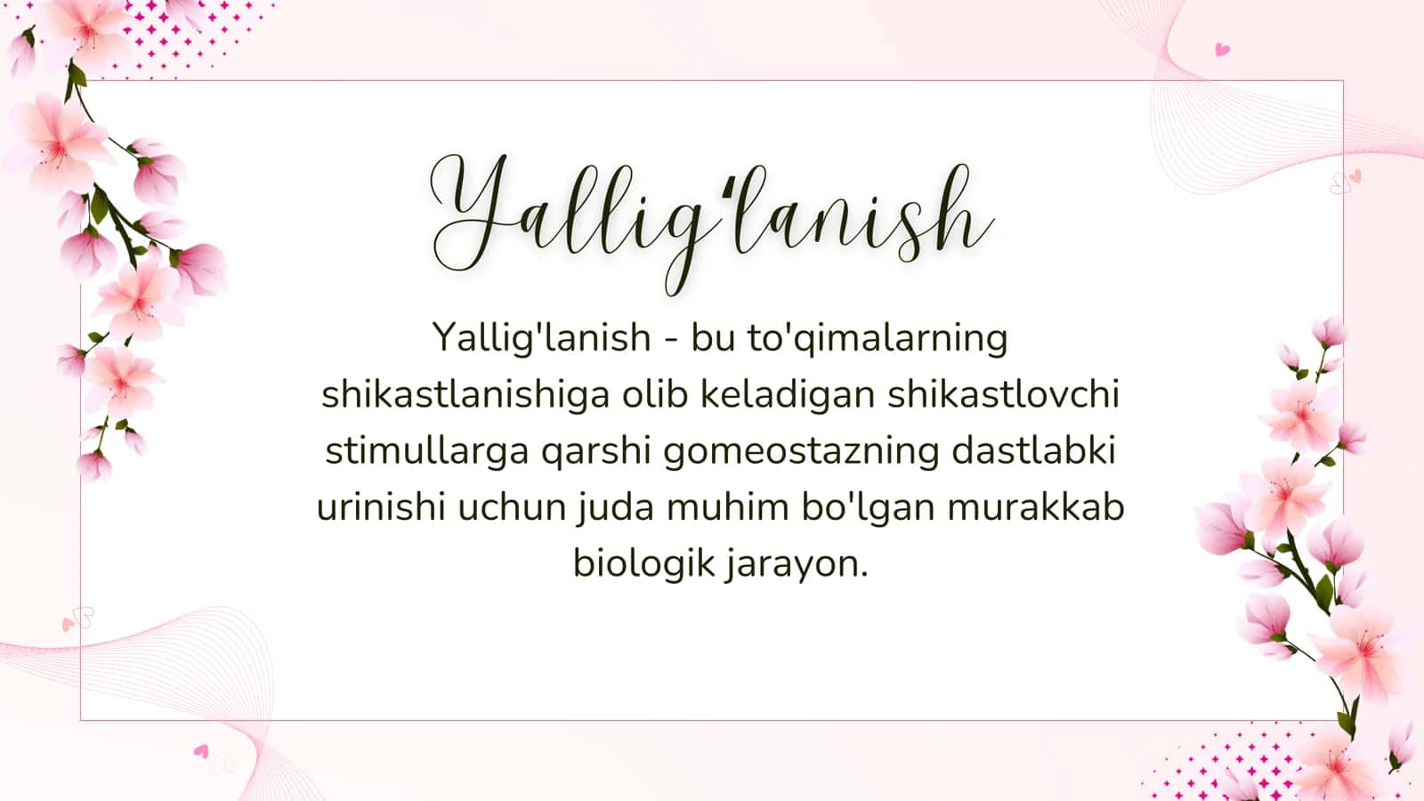 Patologik fiziologiya: Surunkali yalligʻlanish 3