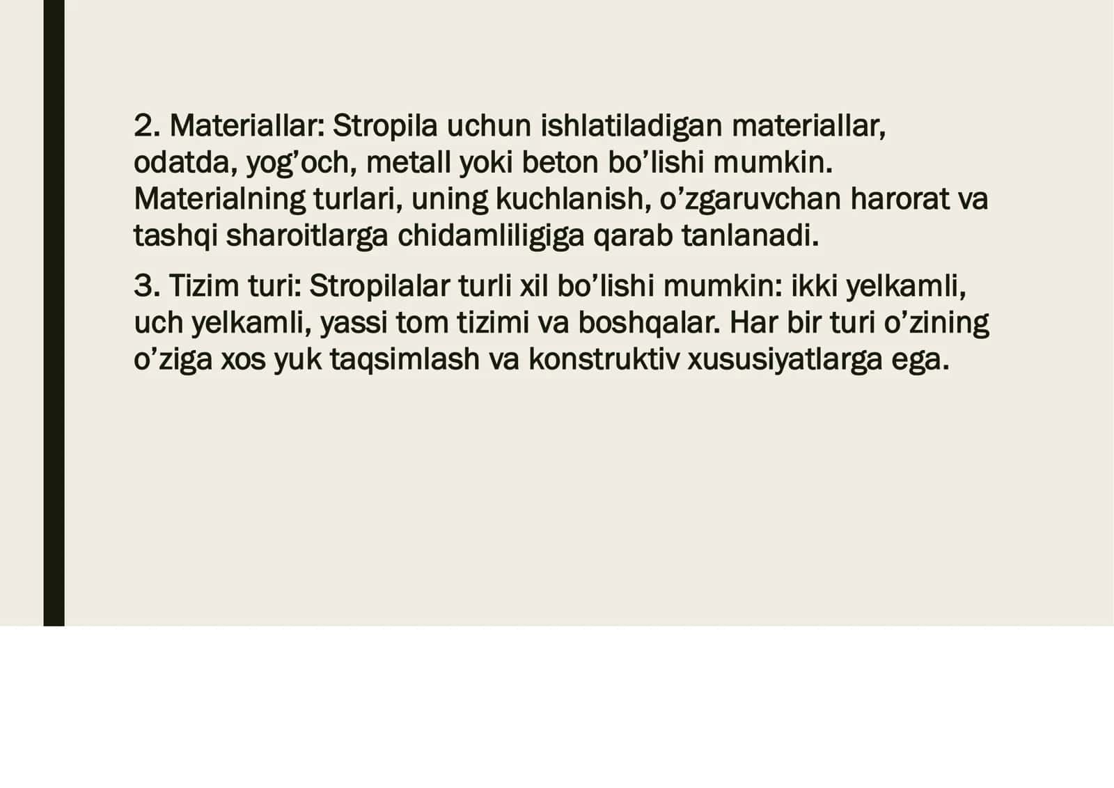 Stropilalarni hisoblash va loyihalash 3