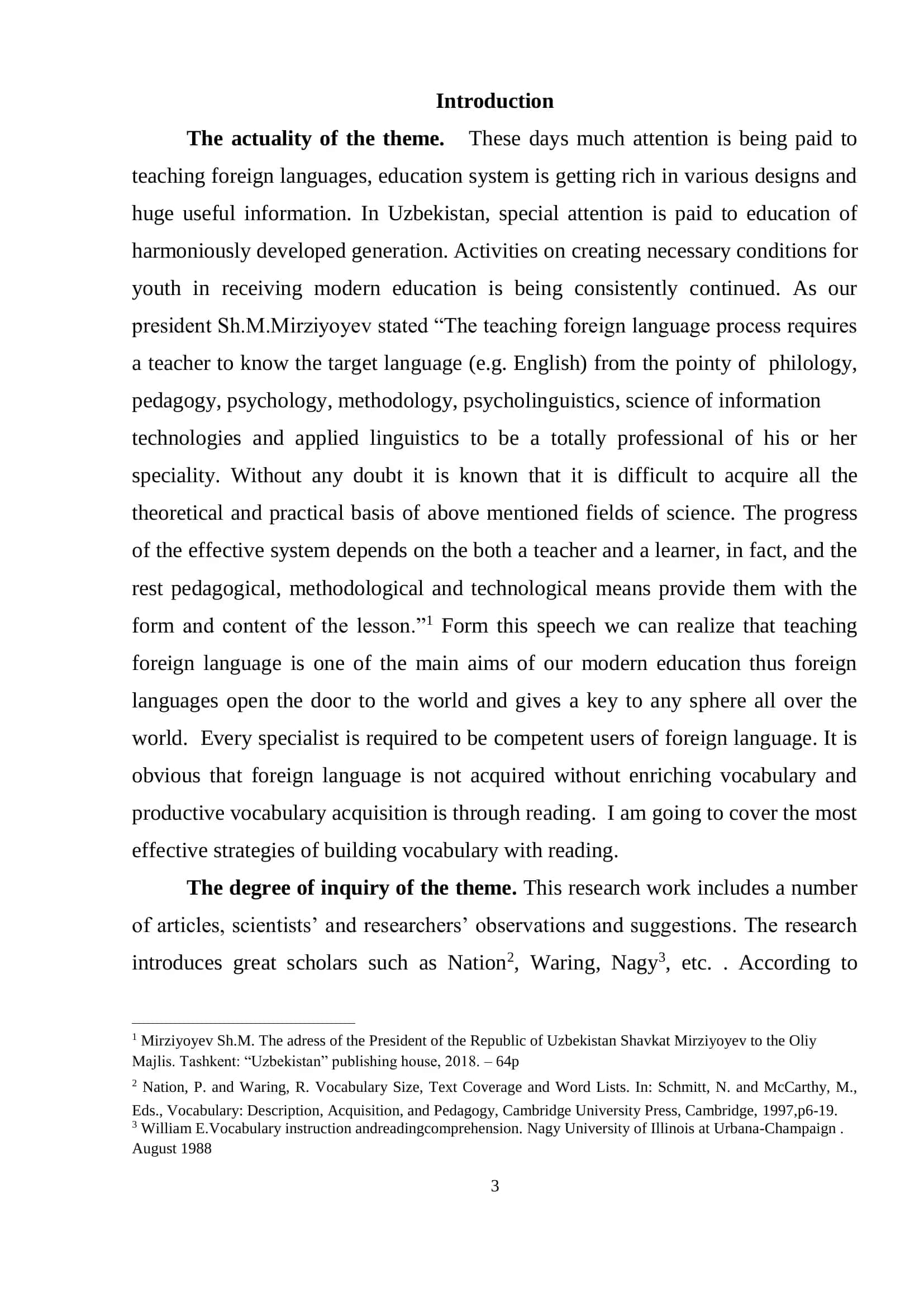 Enhancing vocabulary of EFL learners by means of different reading strategies 3