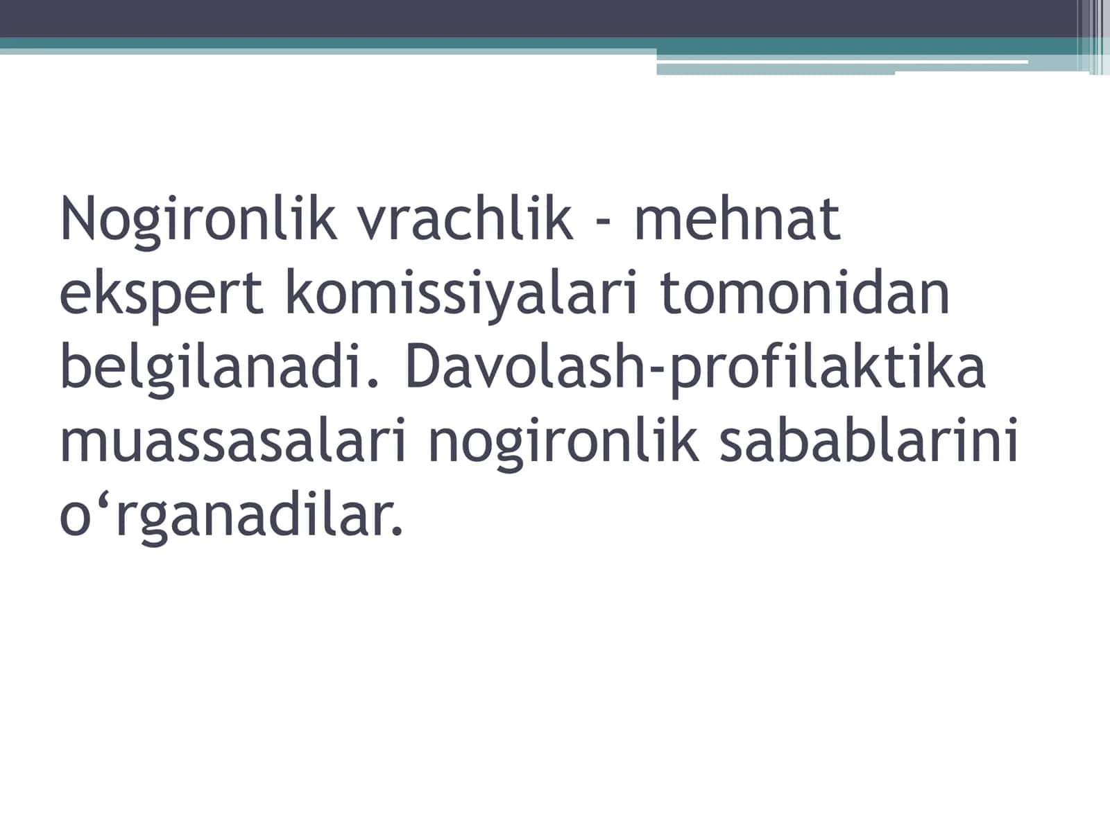Nogironlik va vrachlik mehnat ekspertiza komissiyalari 3
