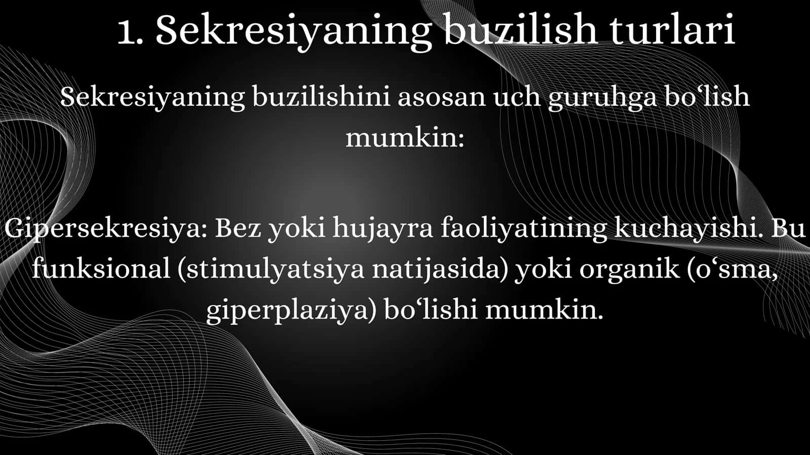 Sekresiya jarayonining buzilishlari va patofiziologik ahamiyati 3
